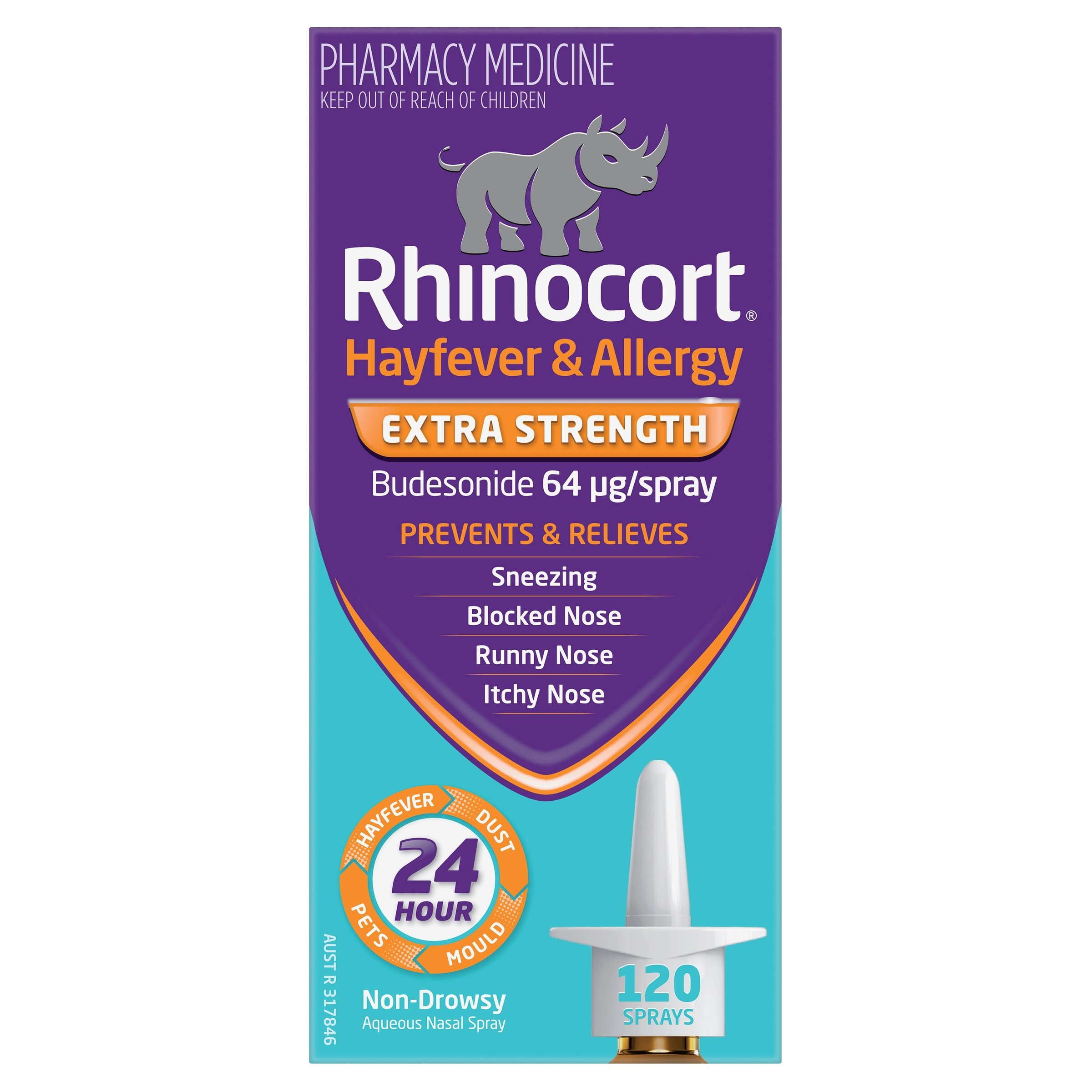 Rhinocort Nasal Spray 64mcg - 120 doses - Image 1