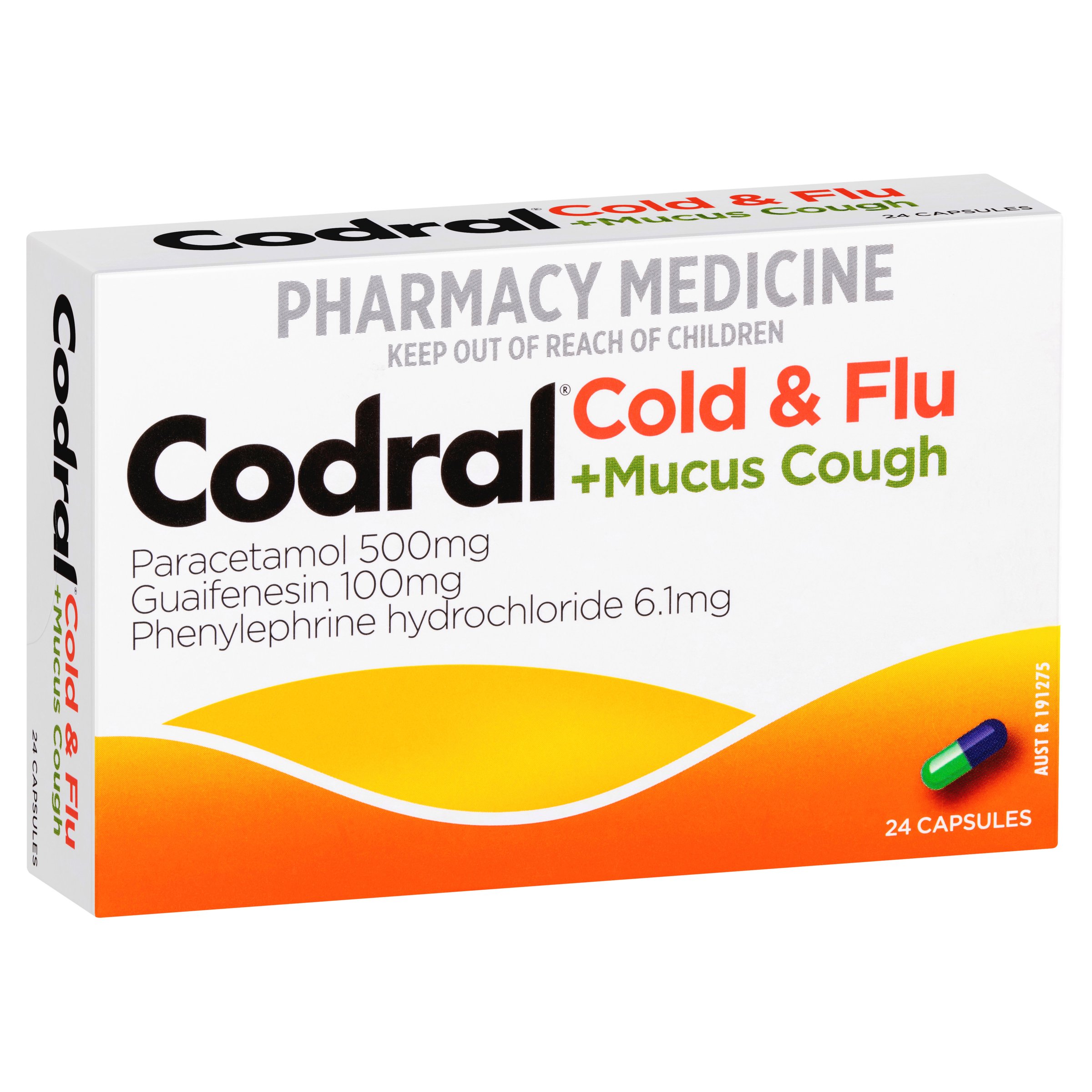 Codral Cold & Flu + Mucus Cough 24 capsules - Image 3
