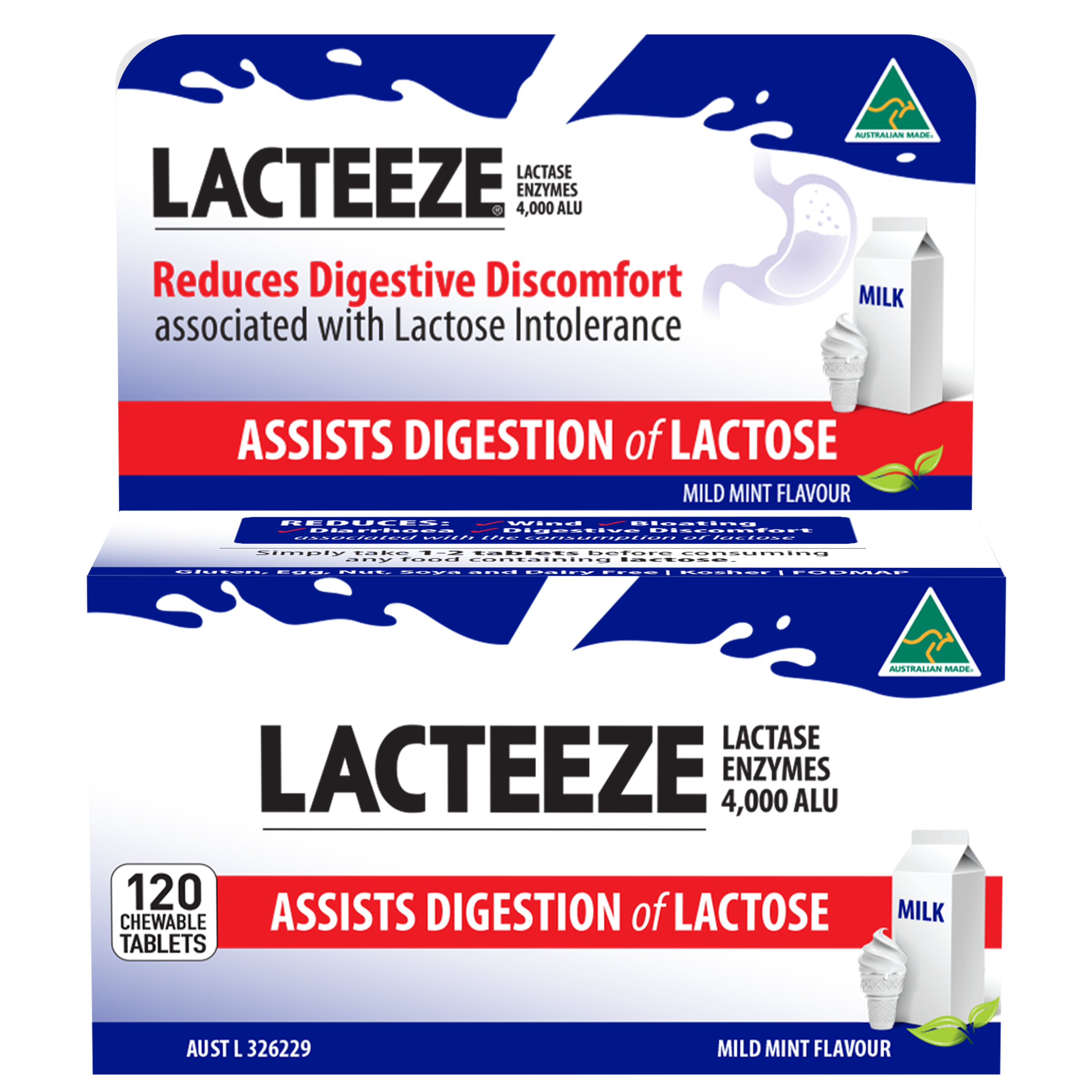 Lacteeze Chewables 120 tablets - Image 1
