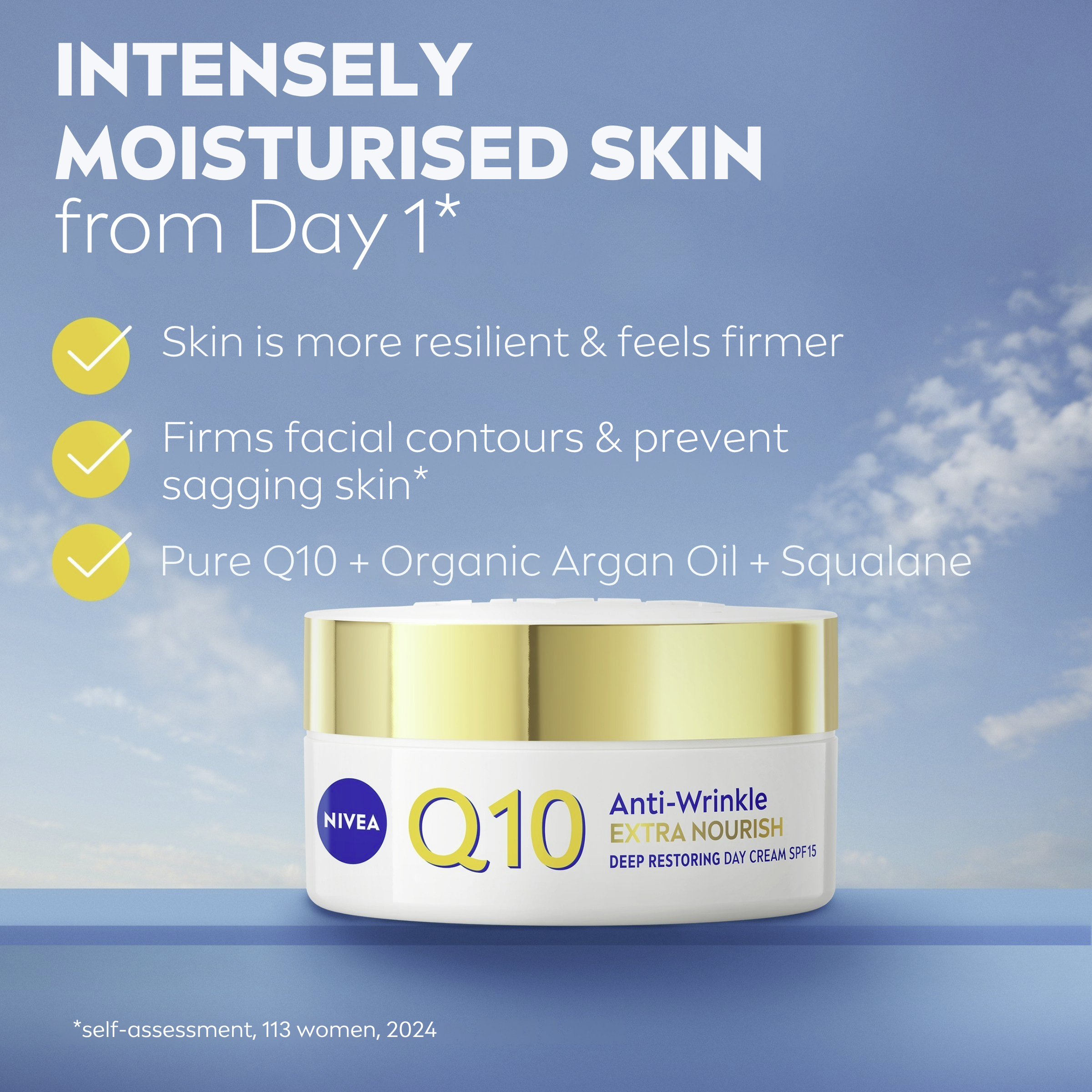 Nivea Q10 Anti-Wrinkle Extra Nourish Cream 50ml - Image 8