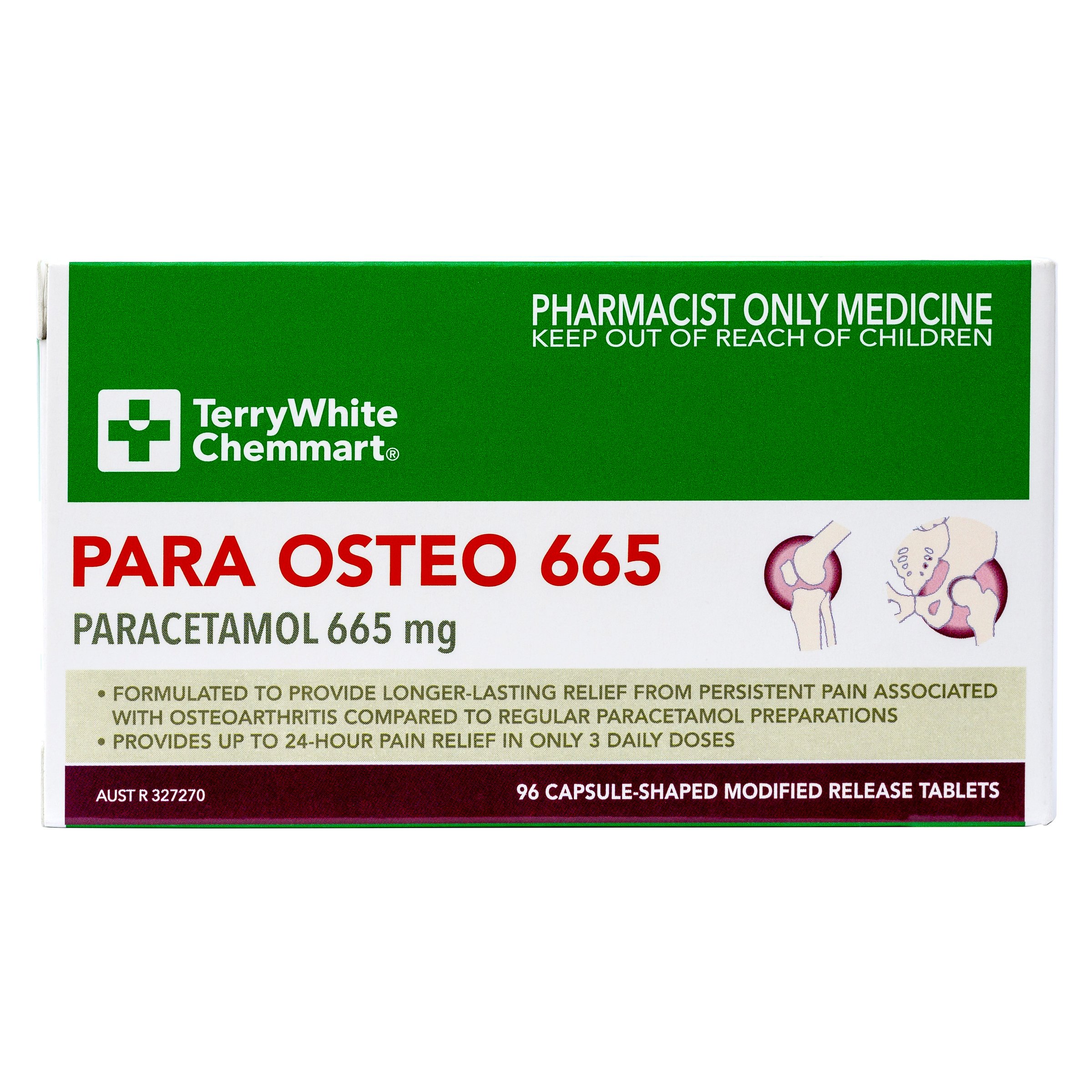 TerryWhite Chemmart Para Osteo 665 - 96 tablets