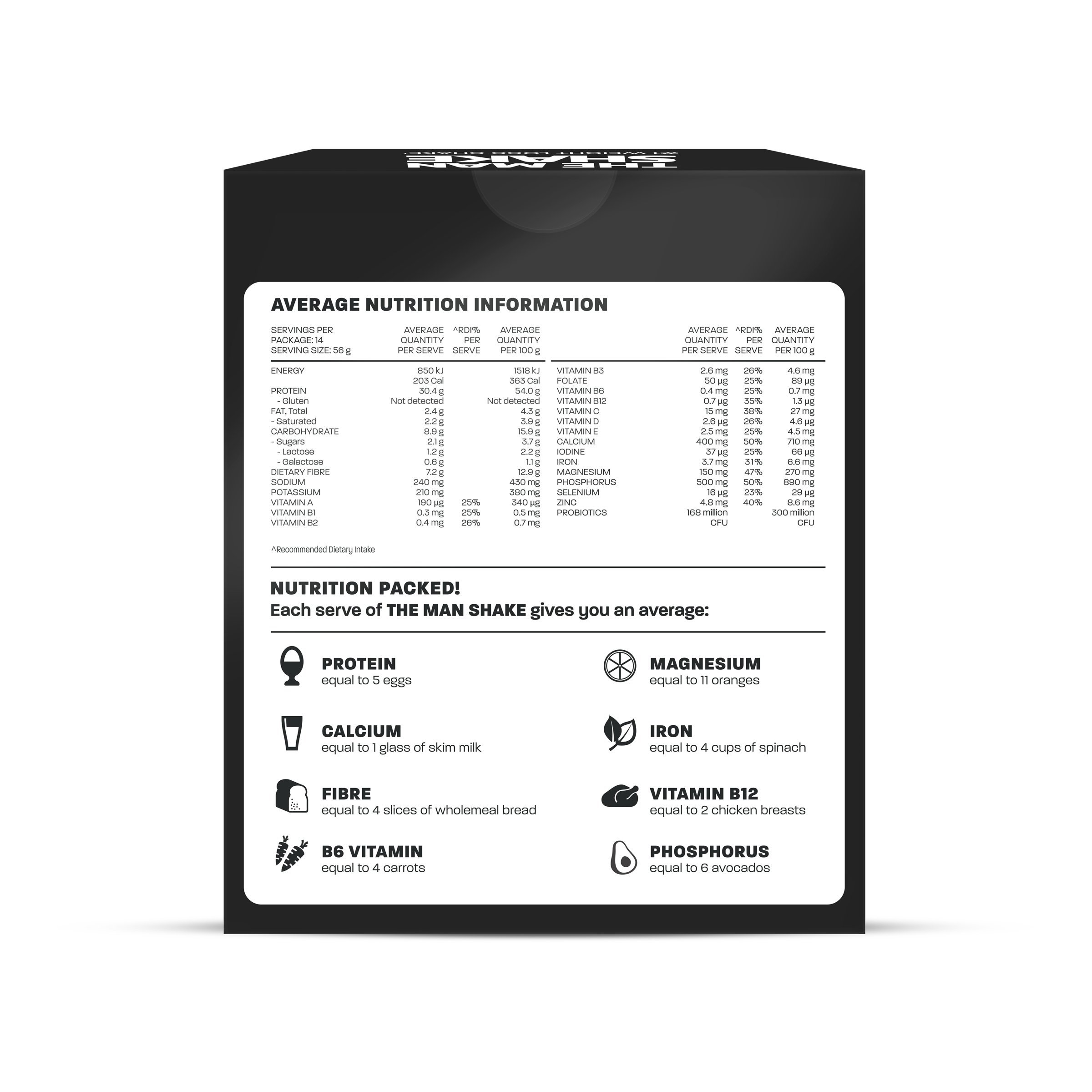 The Man Shake Meal Replacement Variety 14 pack - Image 5