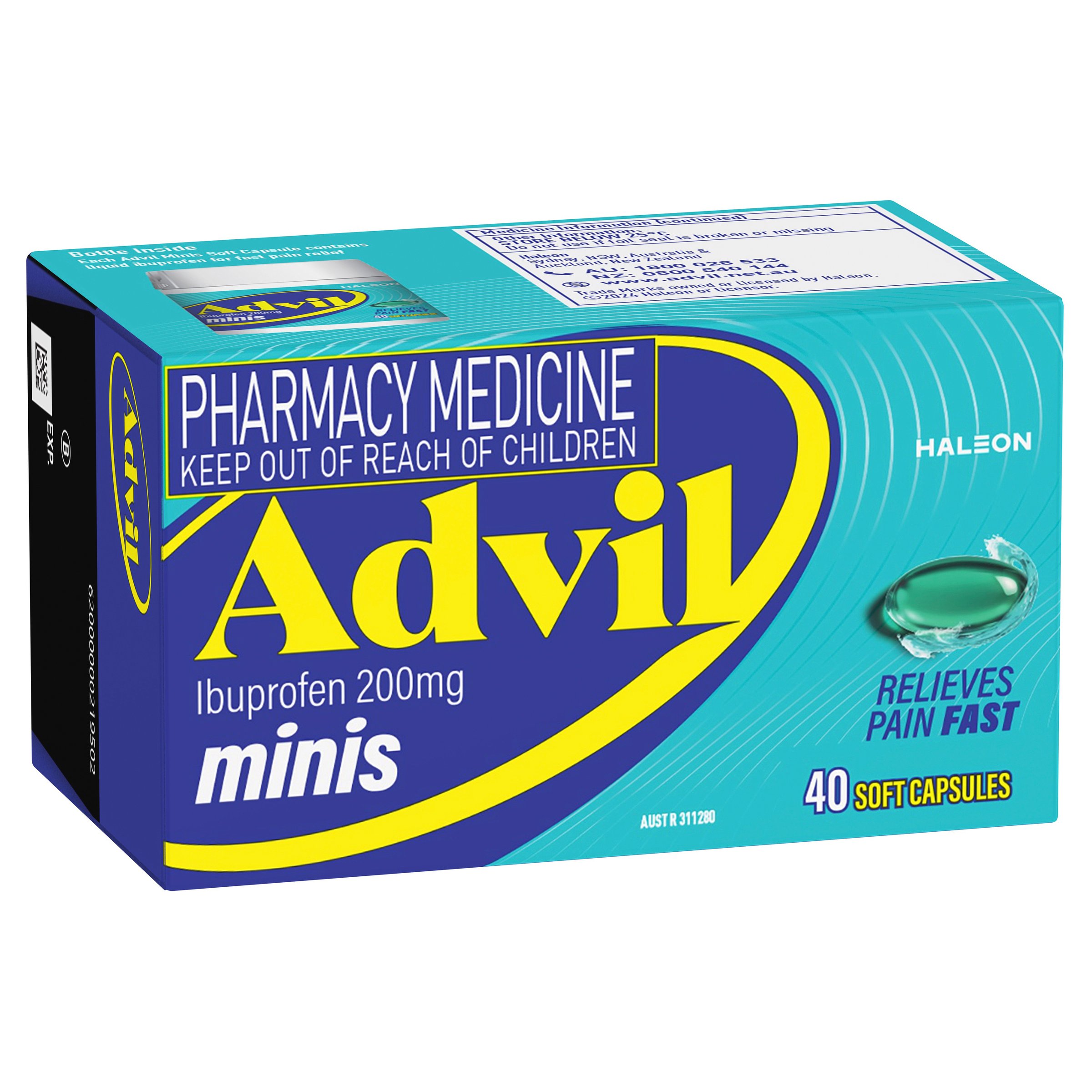 Advil Ibuprofen 200mg Minis 40 liquid capsules - Image 9