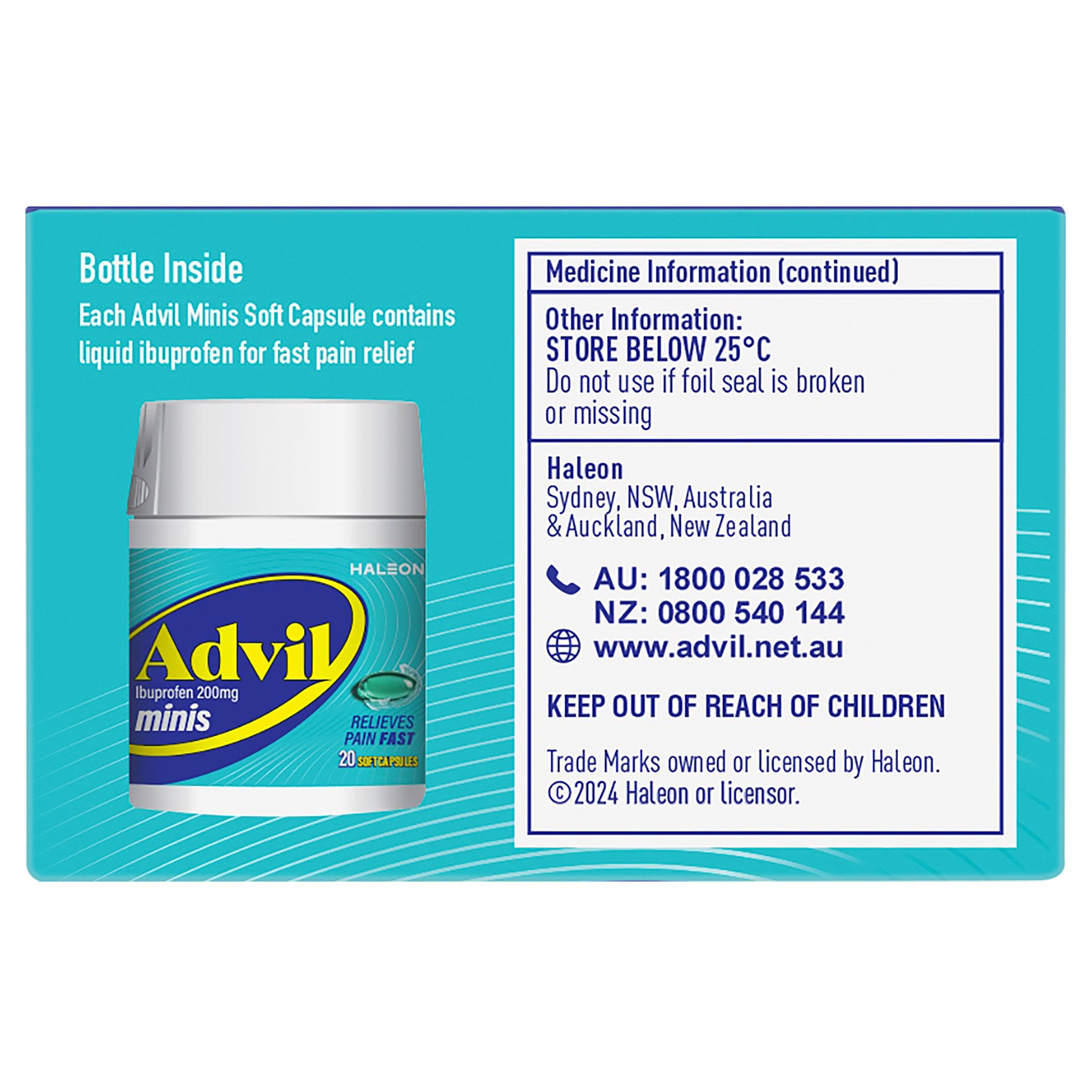 Advil Minis 200mg - 20 liquid capsules - Image 5