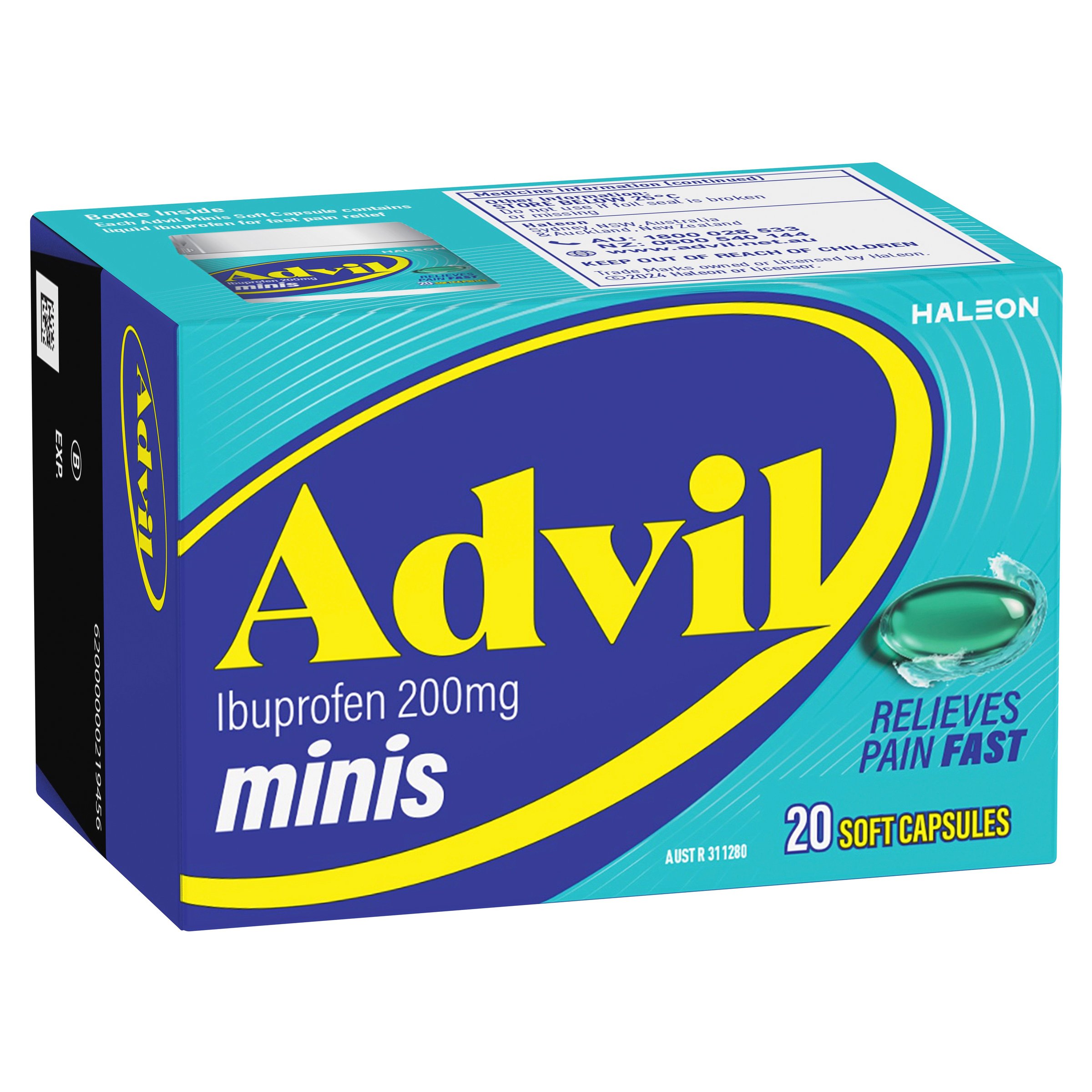 Advil Minis 200mg - 20 liquid capsules - Image 9