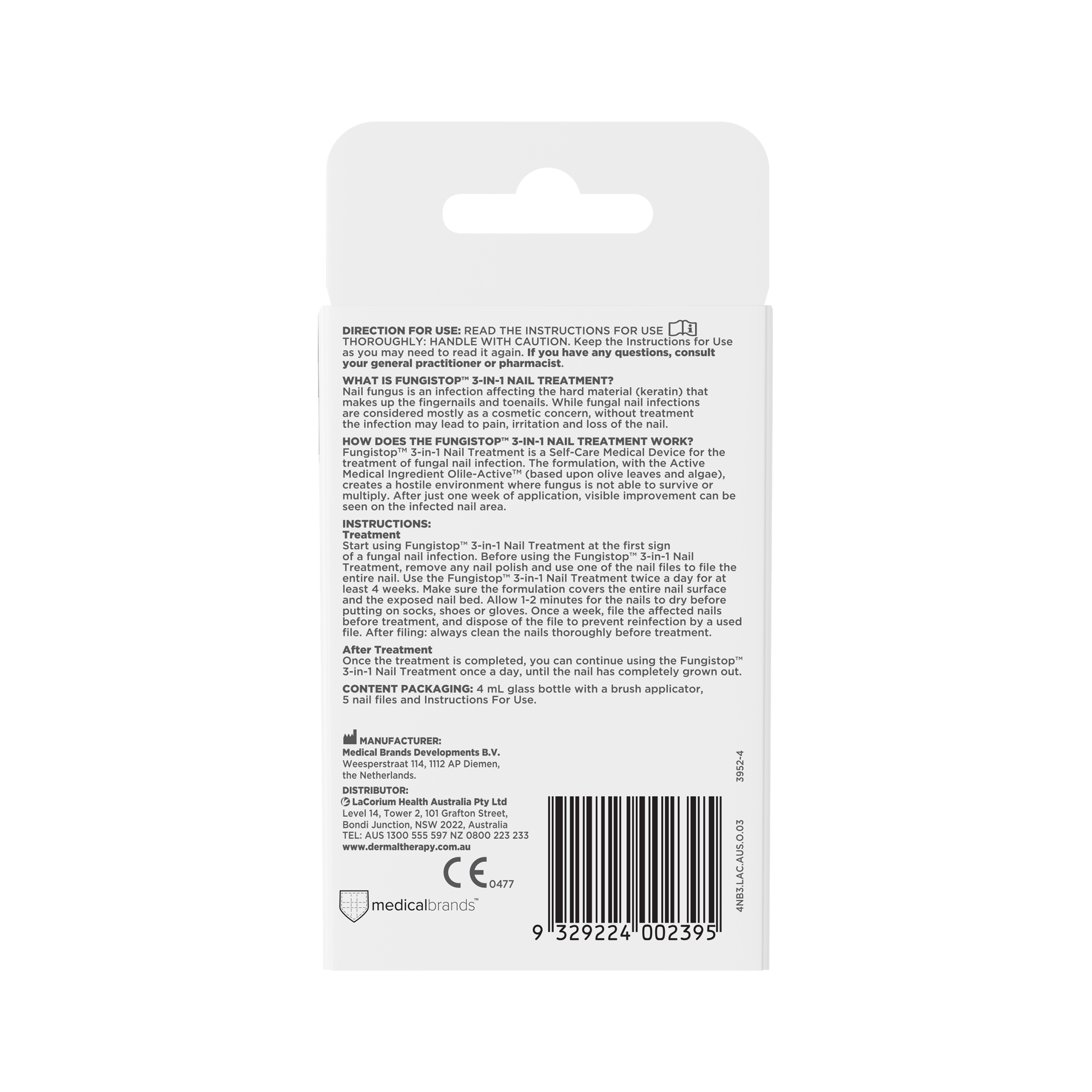 Dermal Therapy Fungistop 3-In-1 Nail Treatment 4ml - Image 2