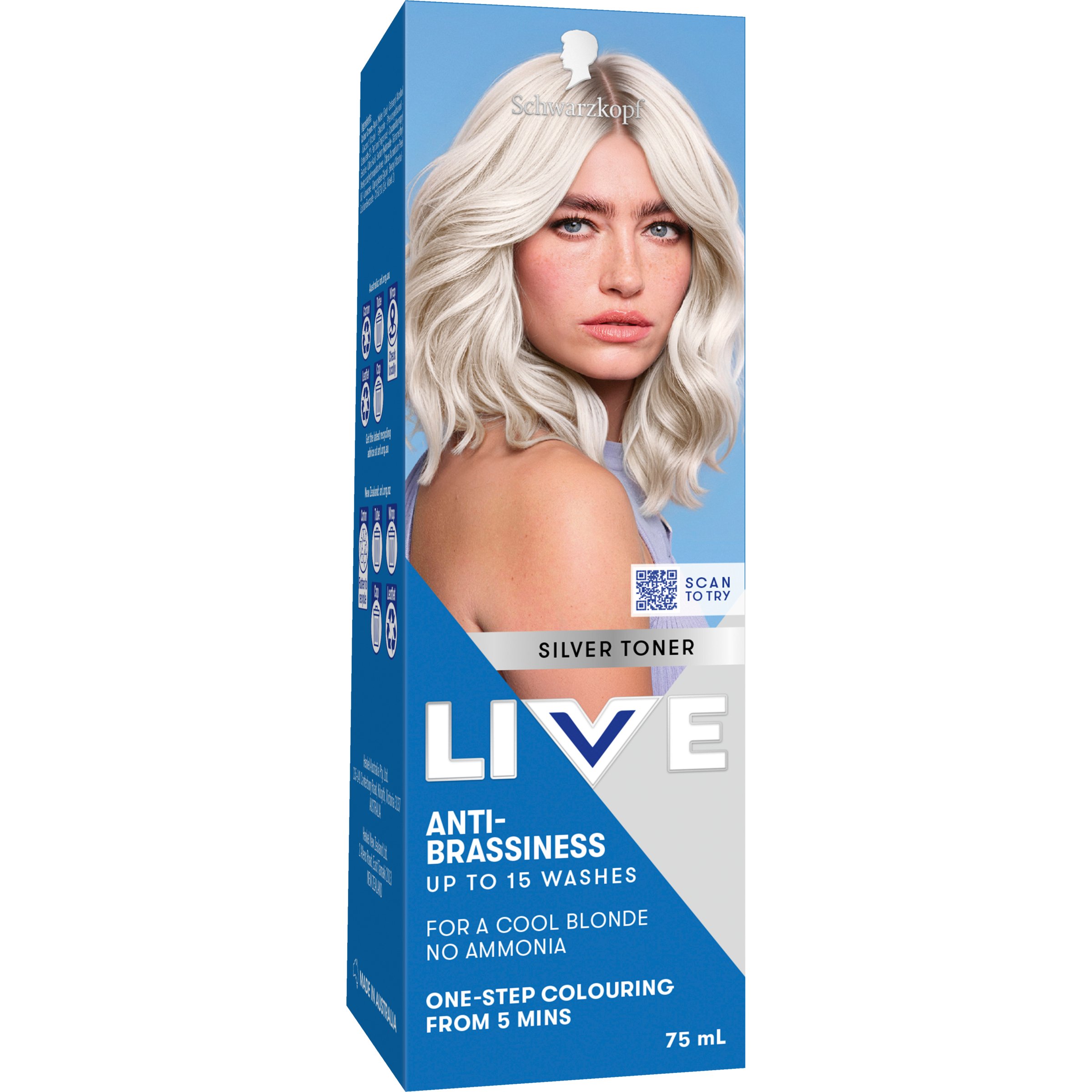 Schwarzkopf Live Colour Silver Toner 75ml - Image 6