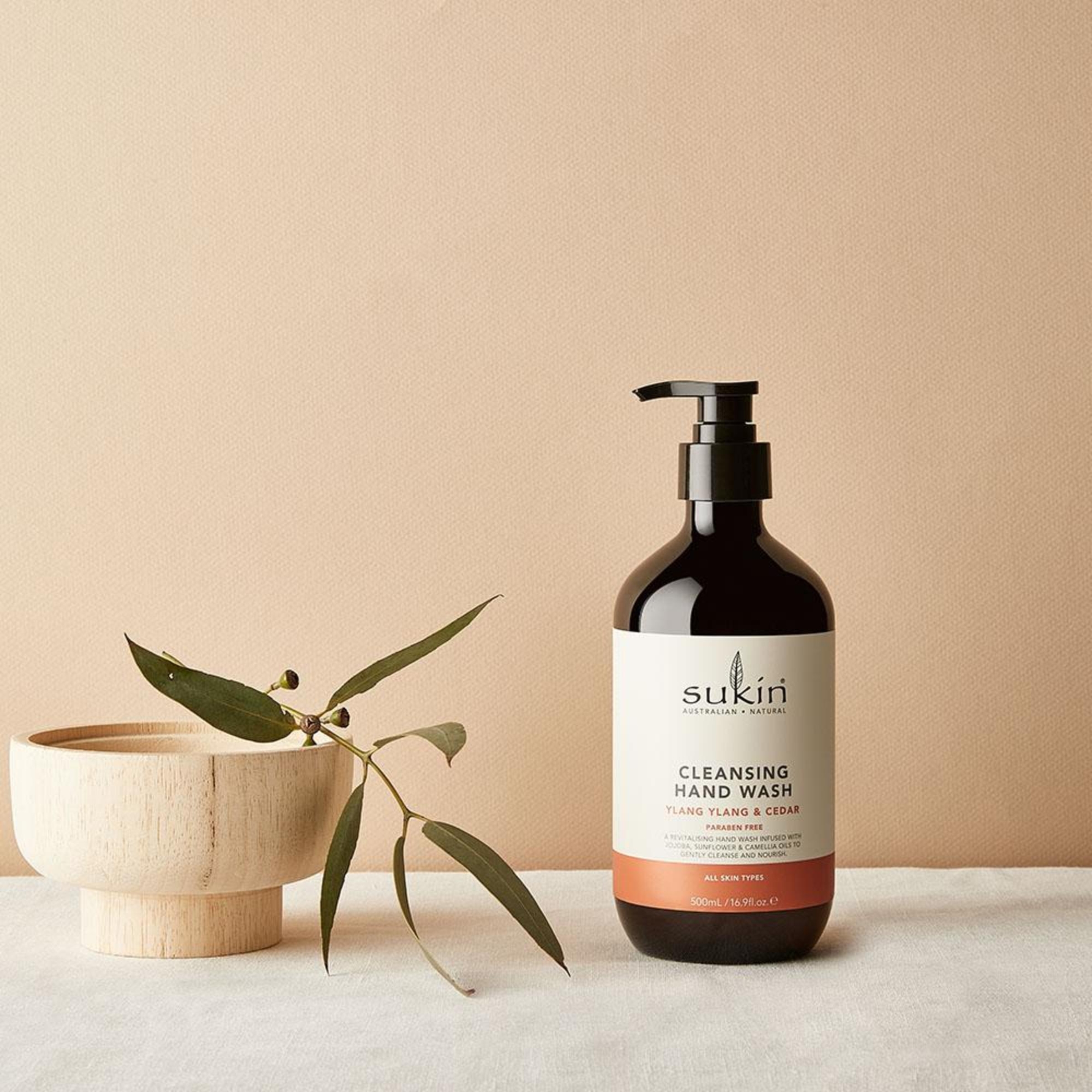 Sukin Hand Wash Ylang Ylang & Cedar Pump 500ml - Image 5