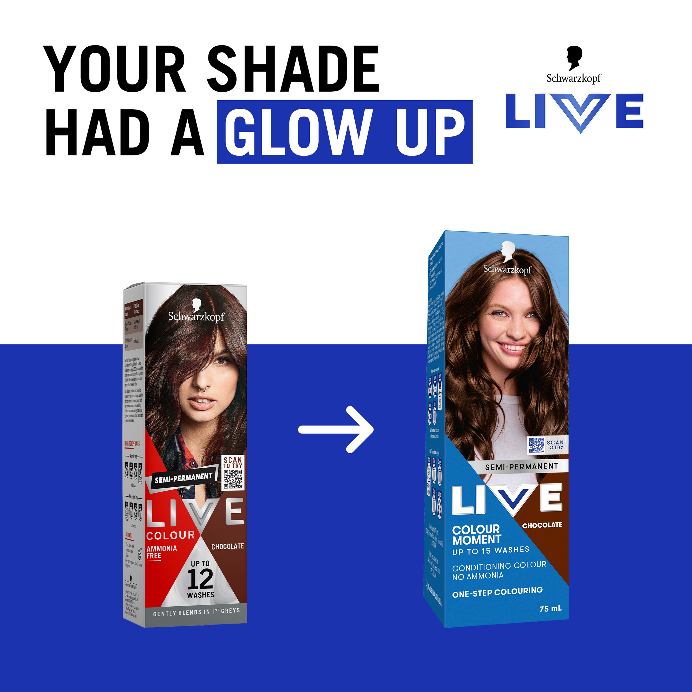 Schwarzkopf Live Colour Chocolate 75ml - Image 12