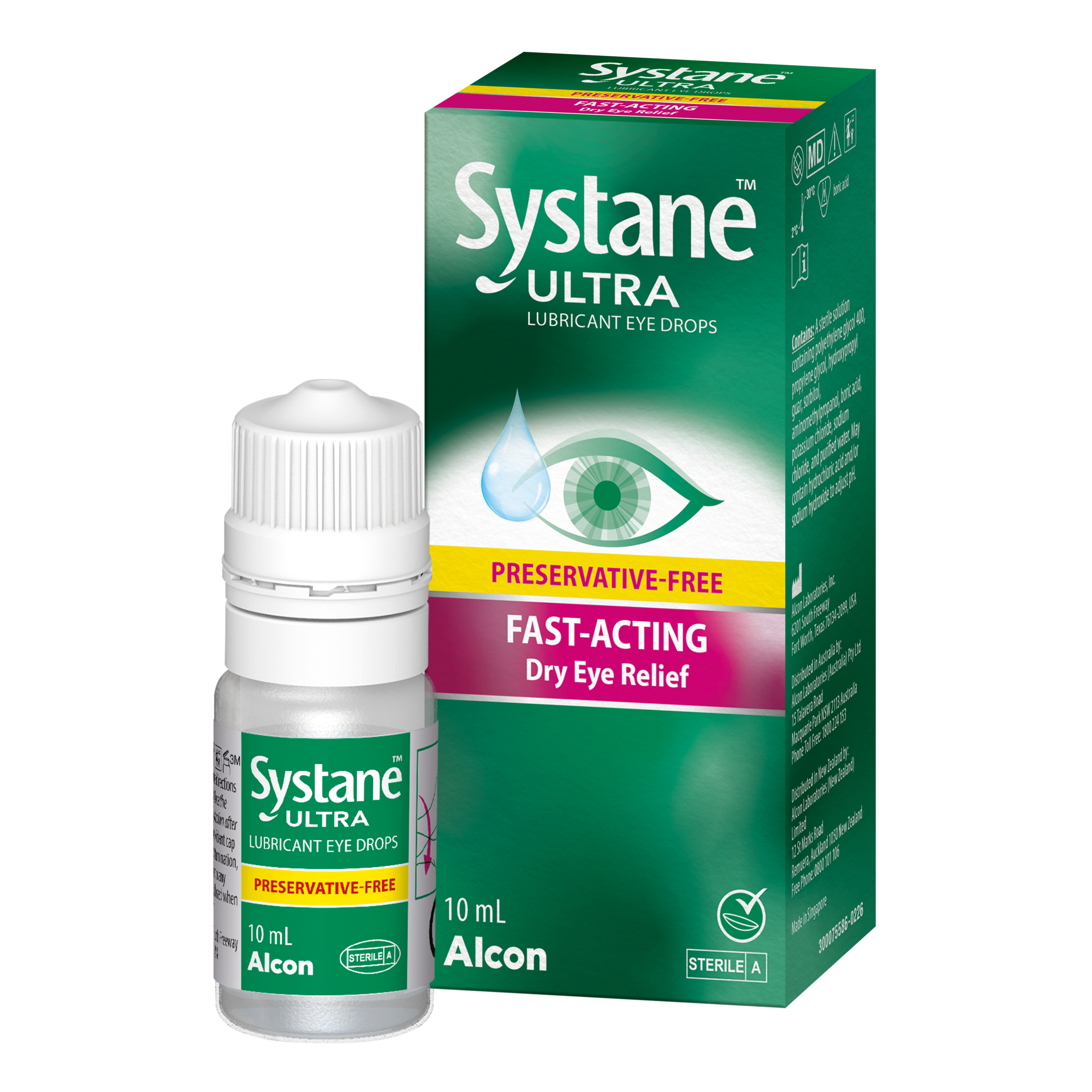 Systane Ultra Multi Dose Preservative Free Lubricant Eye Drops 10ml - Image 6