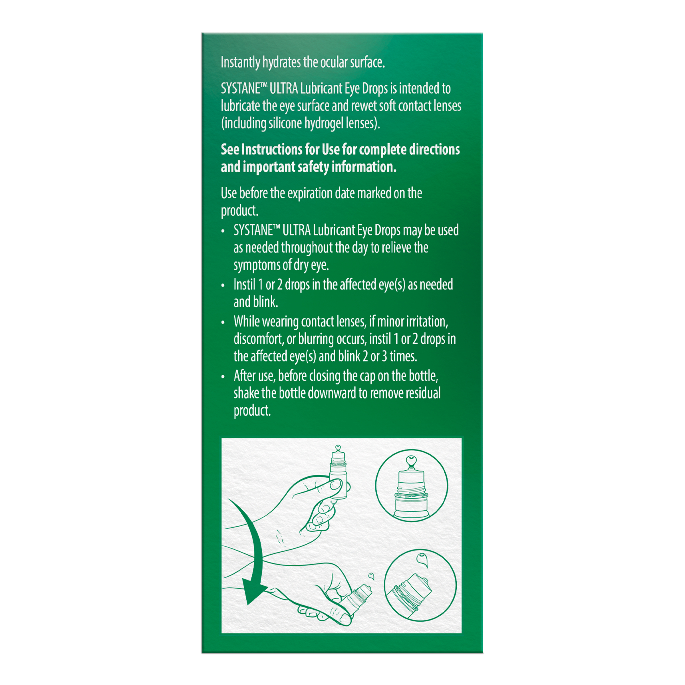 Systane Ultra Multi Dose Preservative Free Lubricant Eye Drops 10ml - Image 2