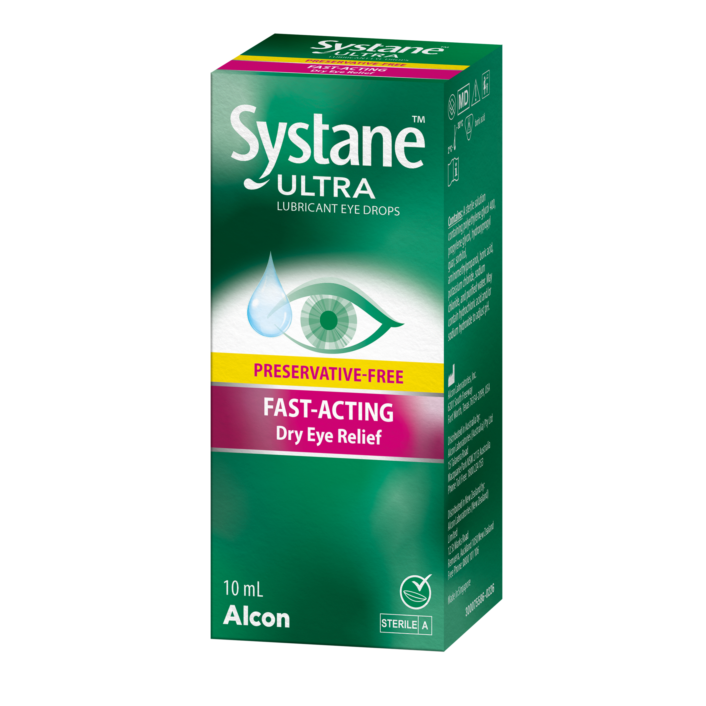 Systane Ultra Multi Dose Preservative Free Lubricant Eye Drops 10ml - Image 5