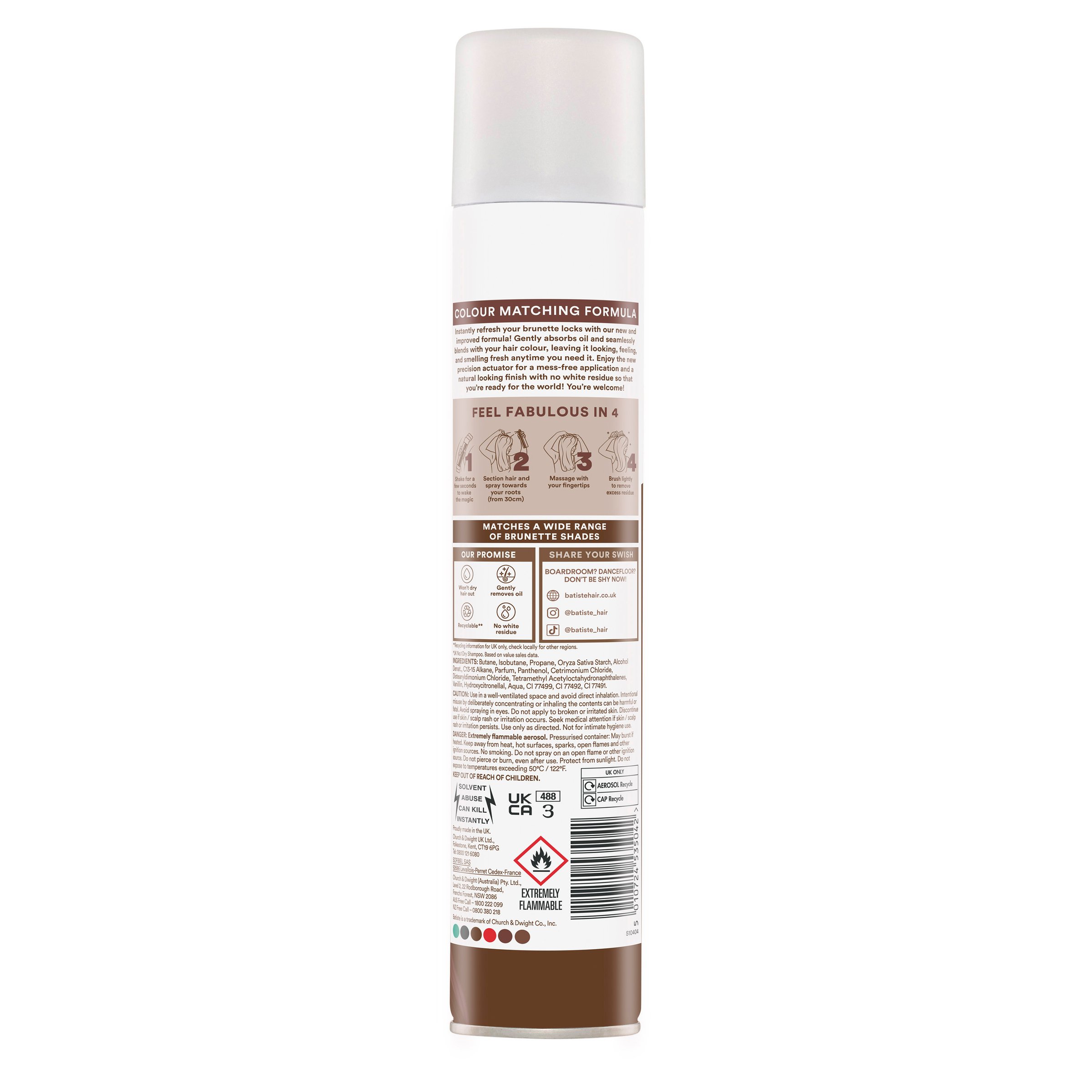 Batiste Dry Shampoo Brunette 350ml - Image 2