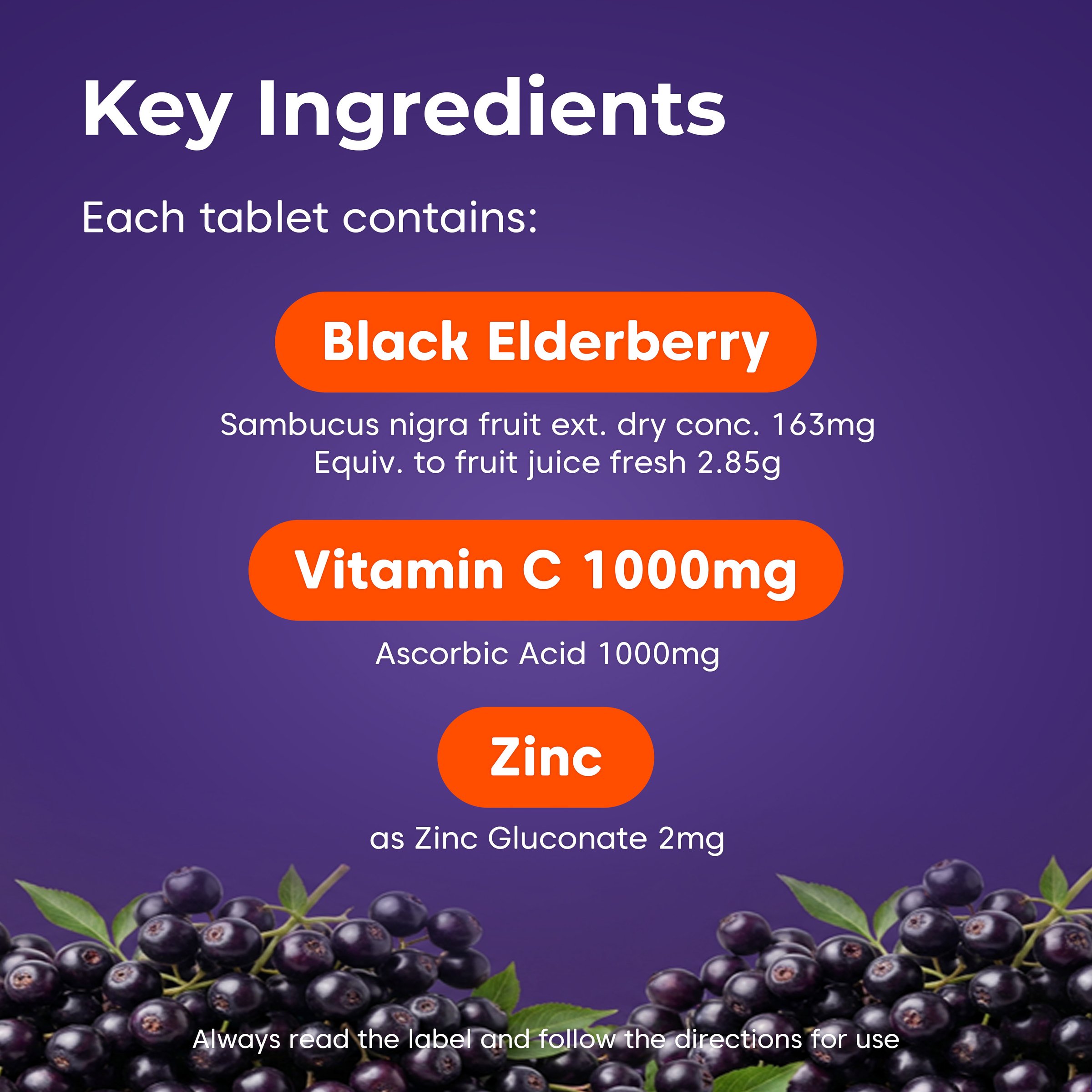 Sambucol Black Elderberry Immune Defence Effervescent 15 tablets - Image 6