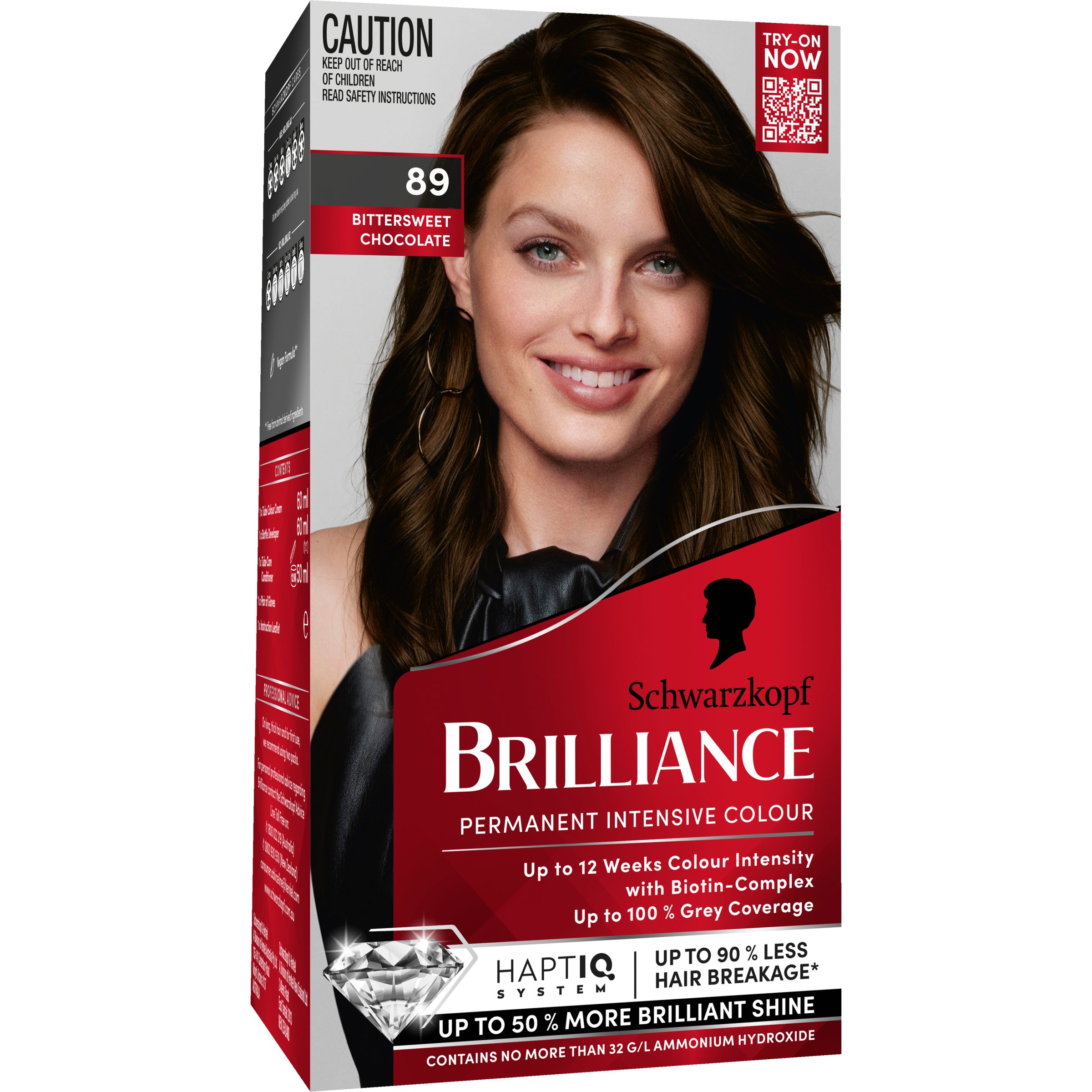 Schwarzkopf Brilliance 89 Bitter Sweet Chocolate 1 pack - Image 6