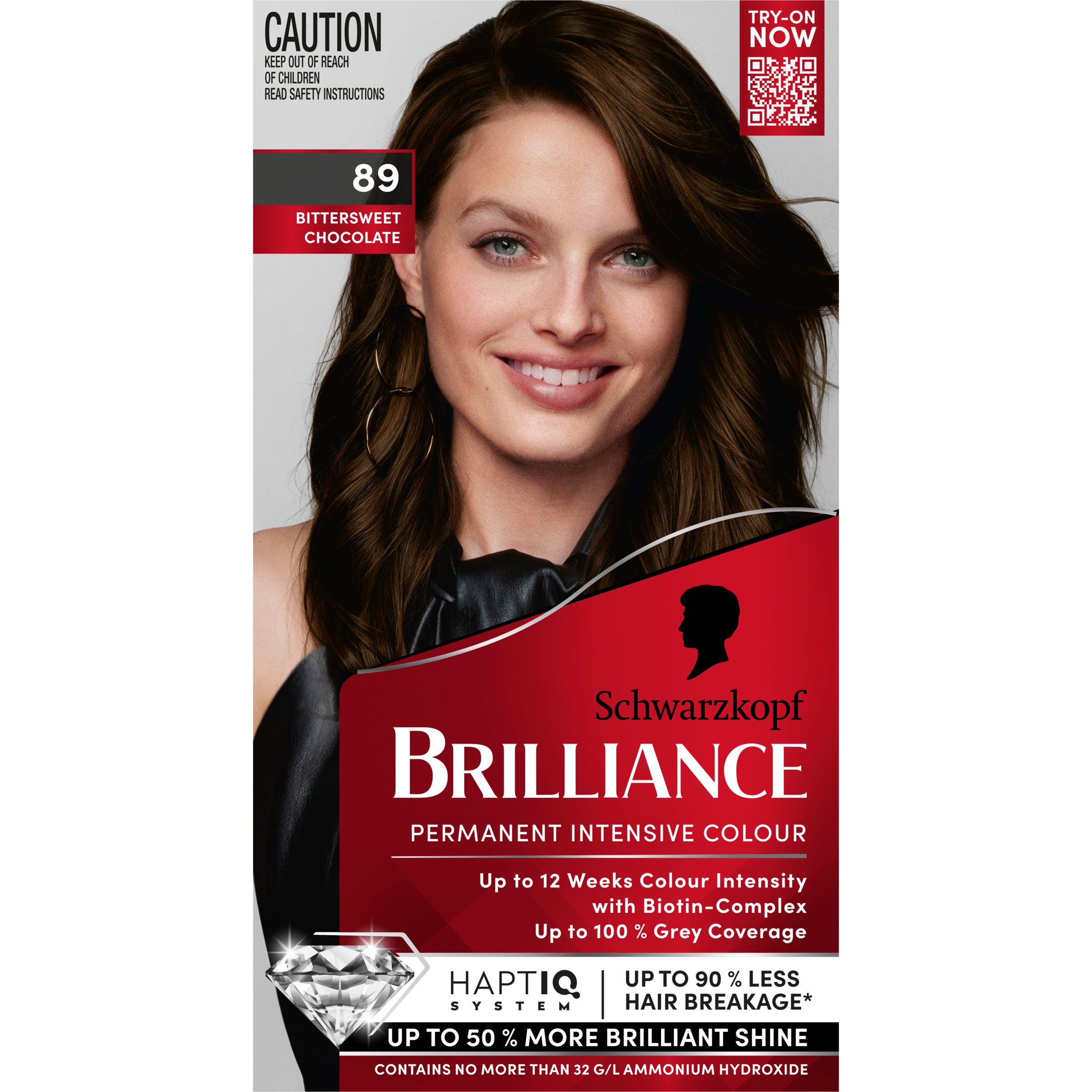 Schwarzkopf Brilliance 89 Bitter Sweet Chocolate 1 pack - Image 1