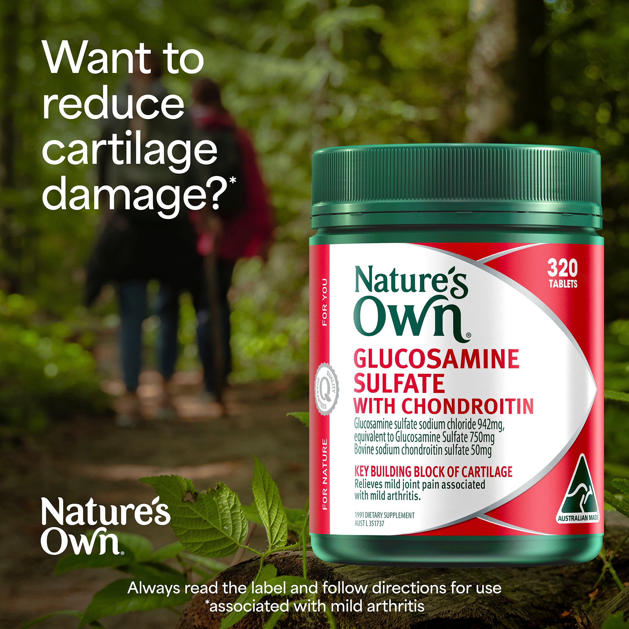 Nature's Own Glucosamine Sulfate with Chondroitin 320 tablets - Image 7