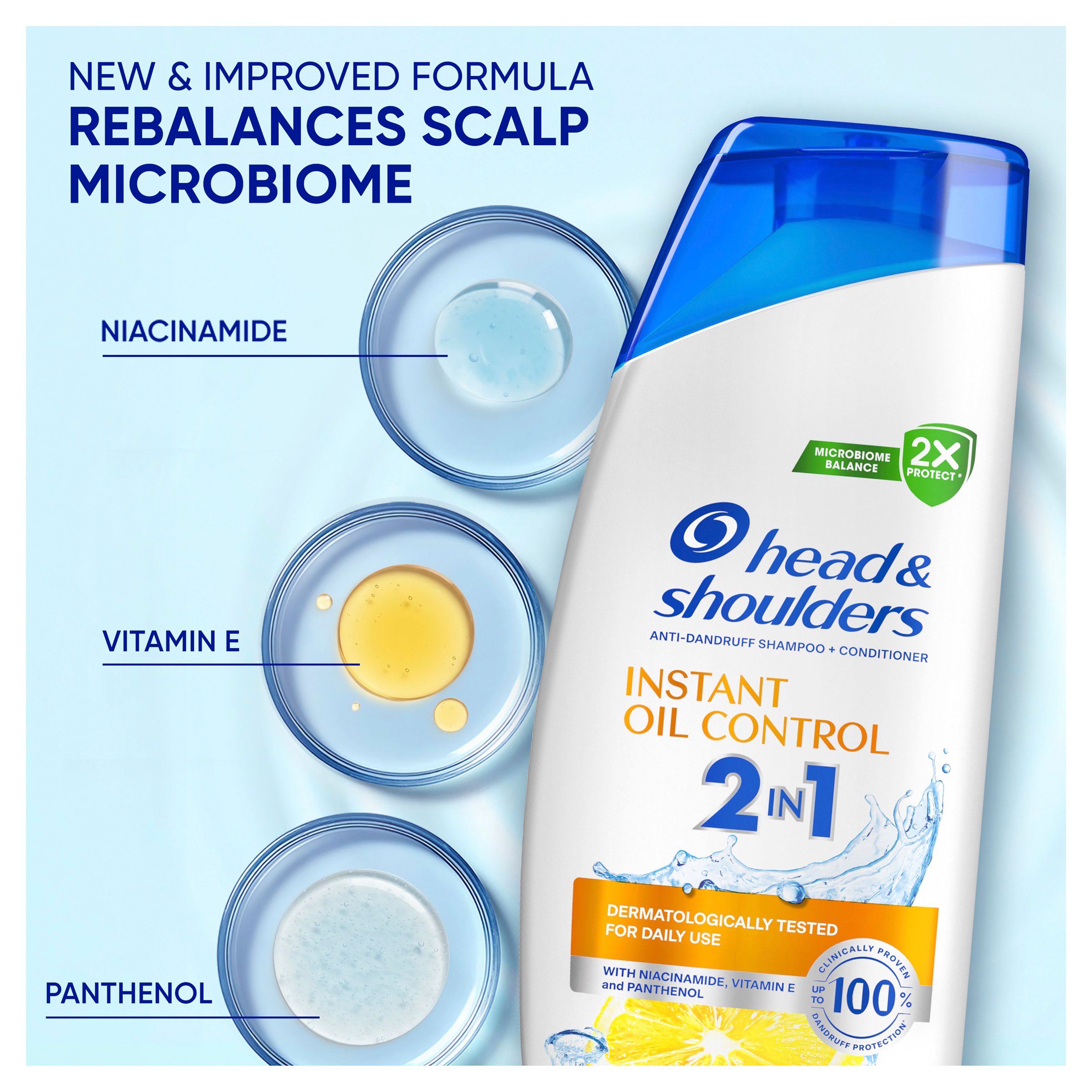Head & Shoulders 2 In 1 Oil Control 350ml - Image 6