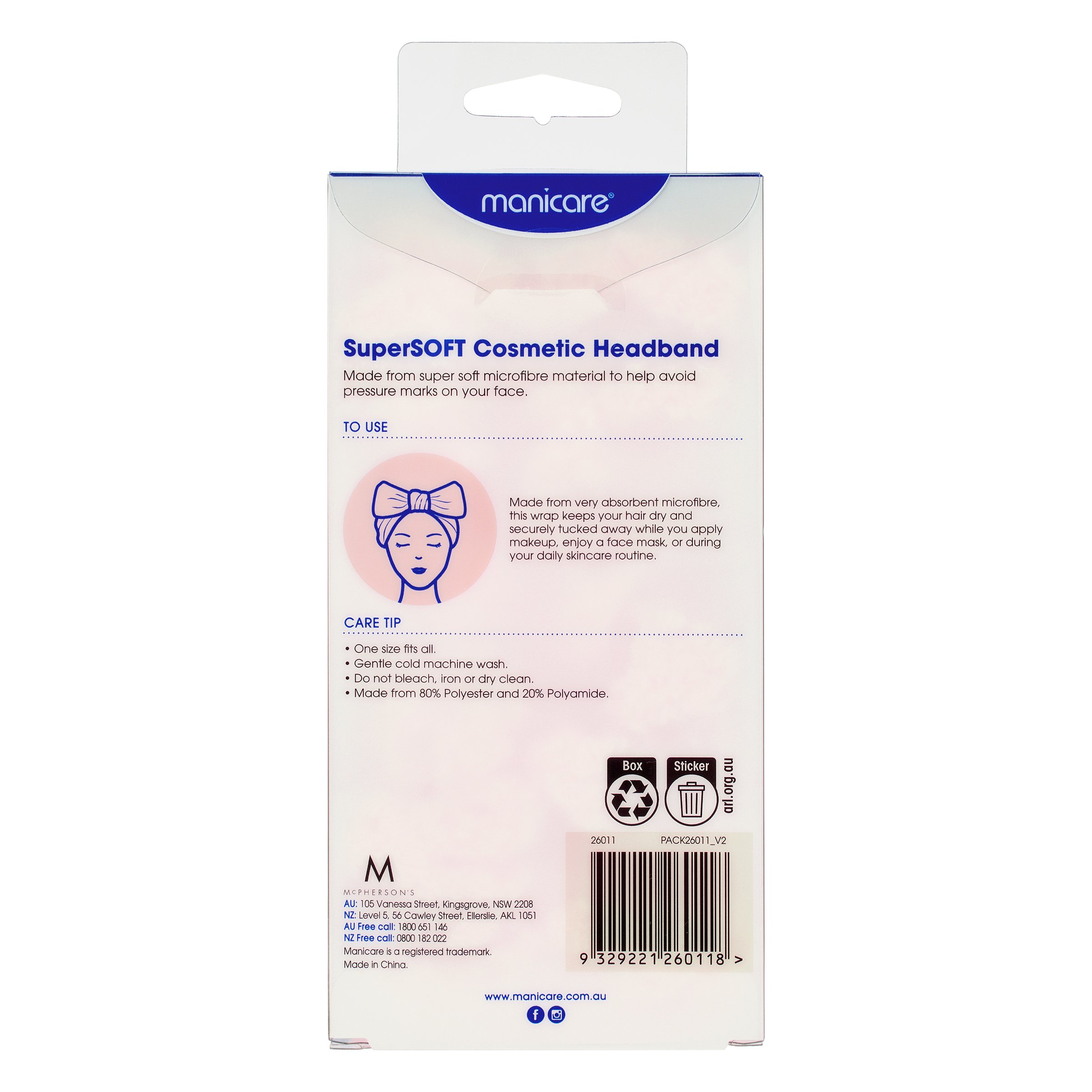 Manicare Microfibre Headband 1 each - Image 6