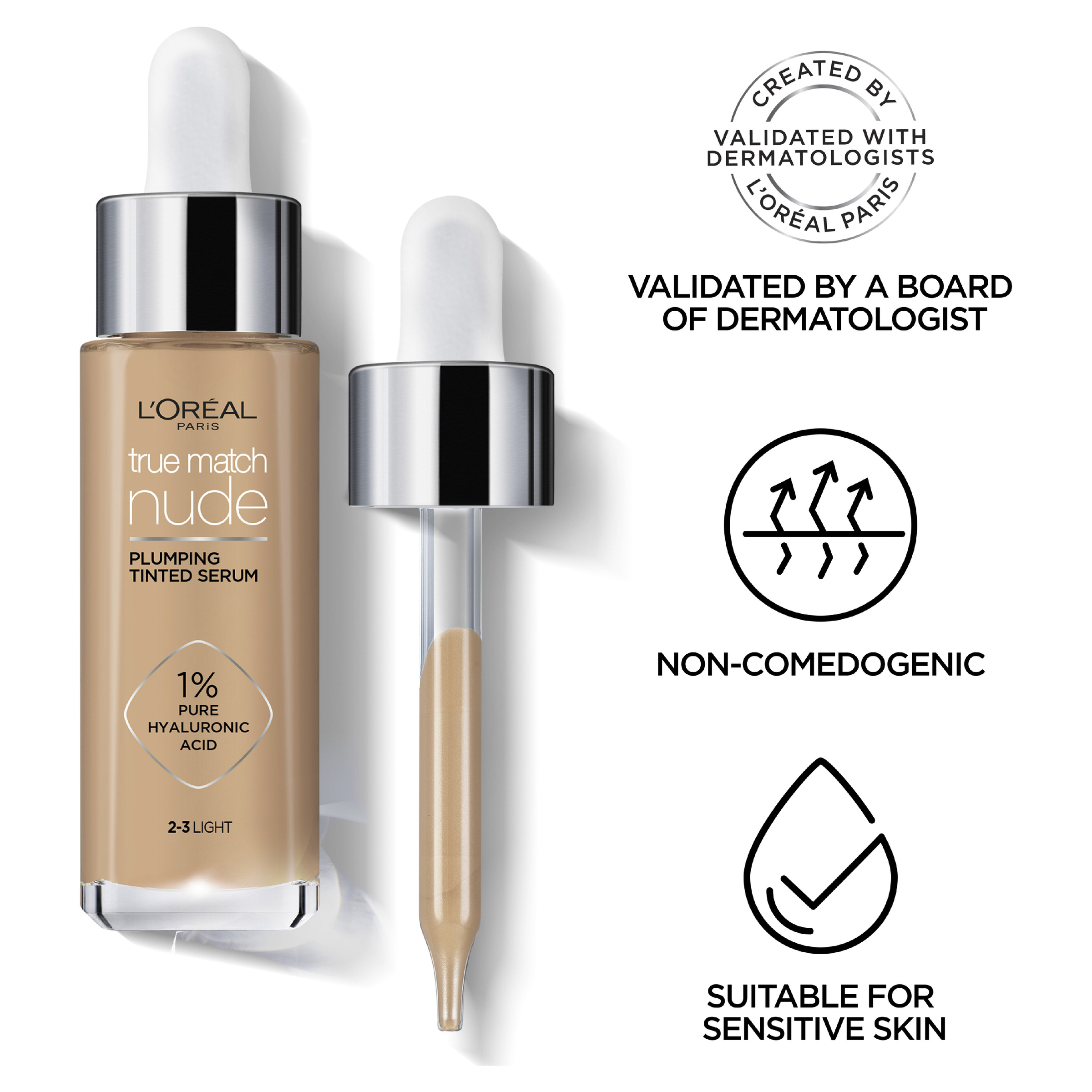 L'Oreal Paris True Match Tinted Serum 3-4 Light Medium 1 each - Image 8