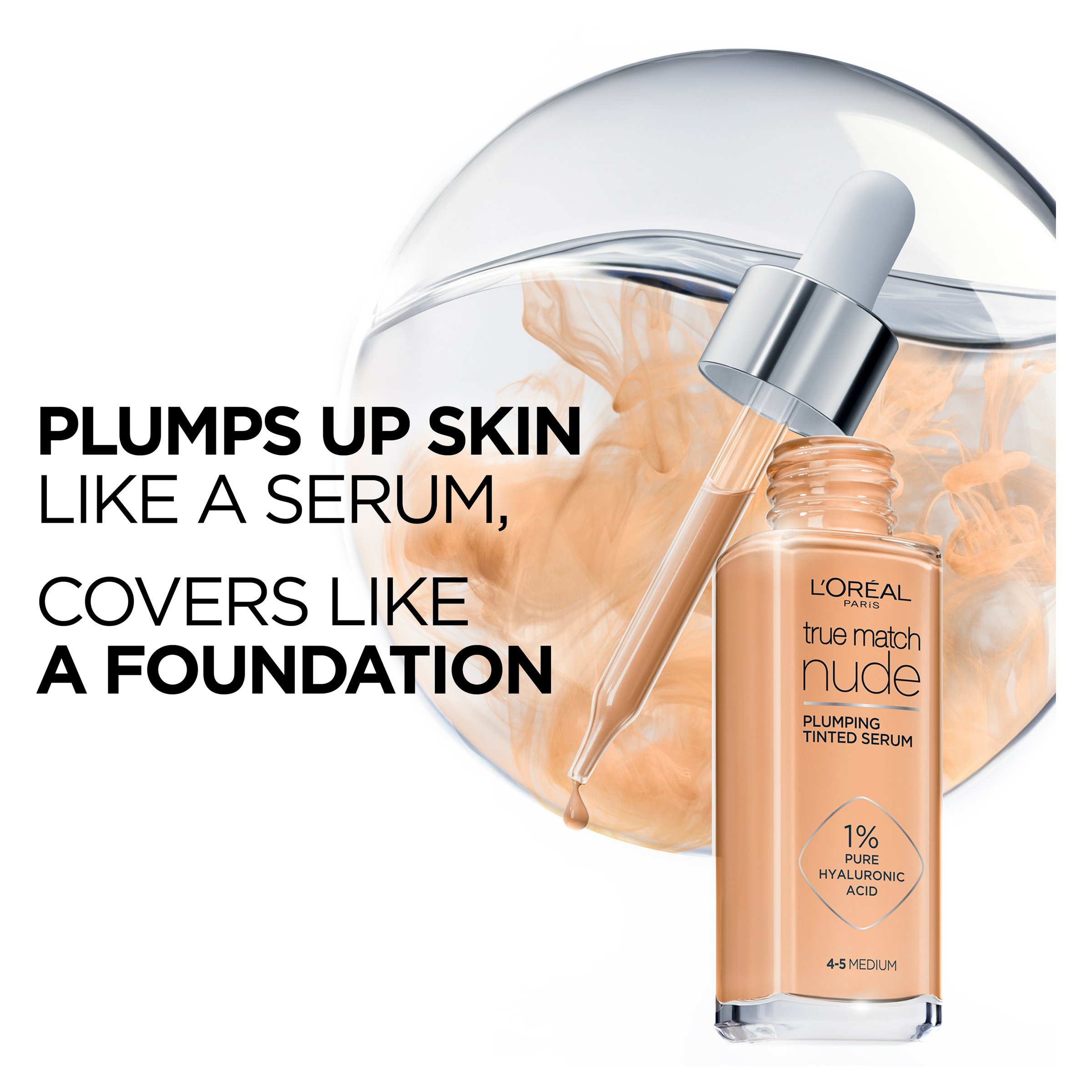 L'Oreal Paris True Match Tinted Serum 3-4 Light Medium 1 each - Image 4