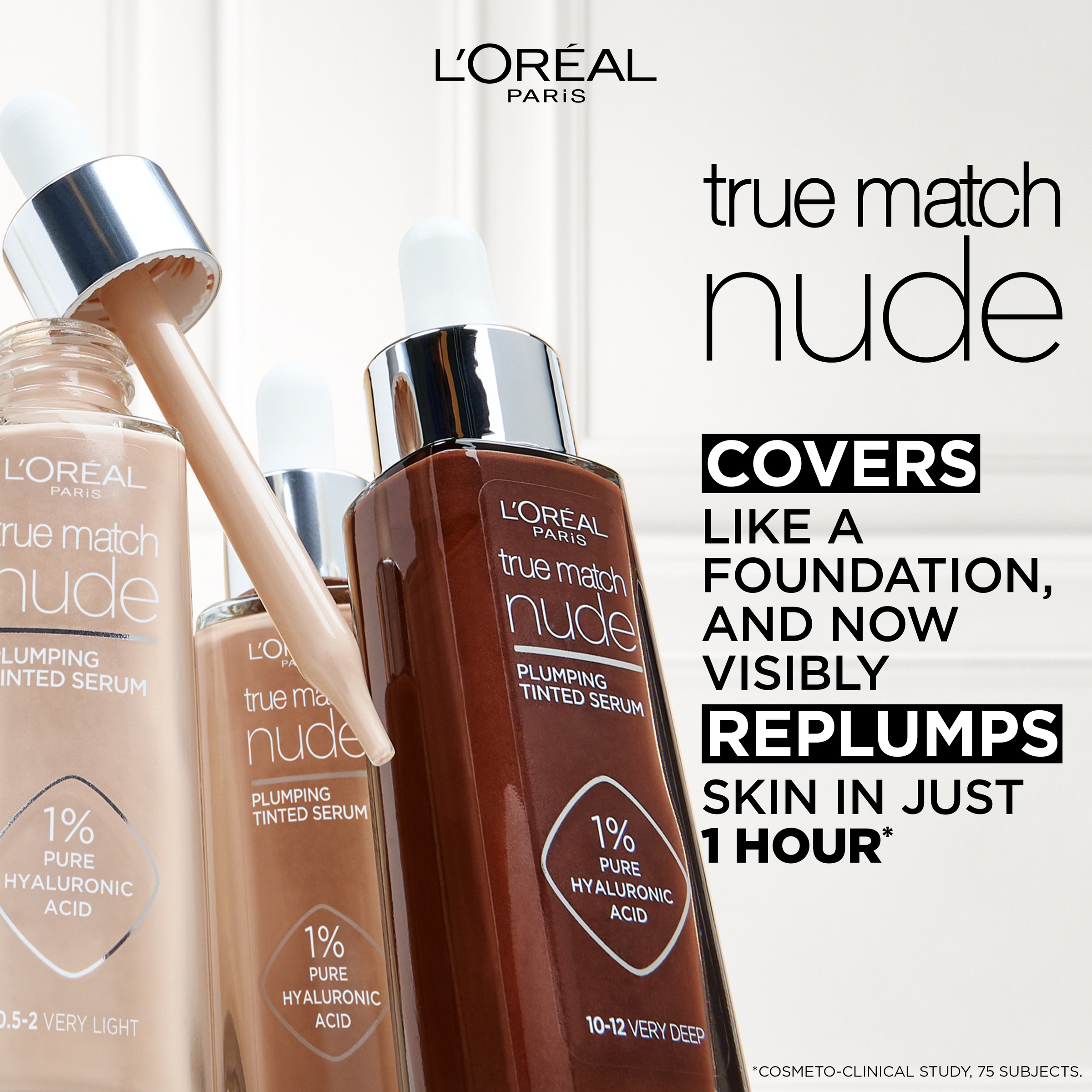 L'Oreal Paris True Match Tinted Serum 3-4 Light Medium 1 each - Image 3