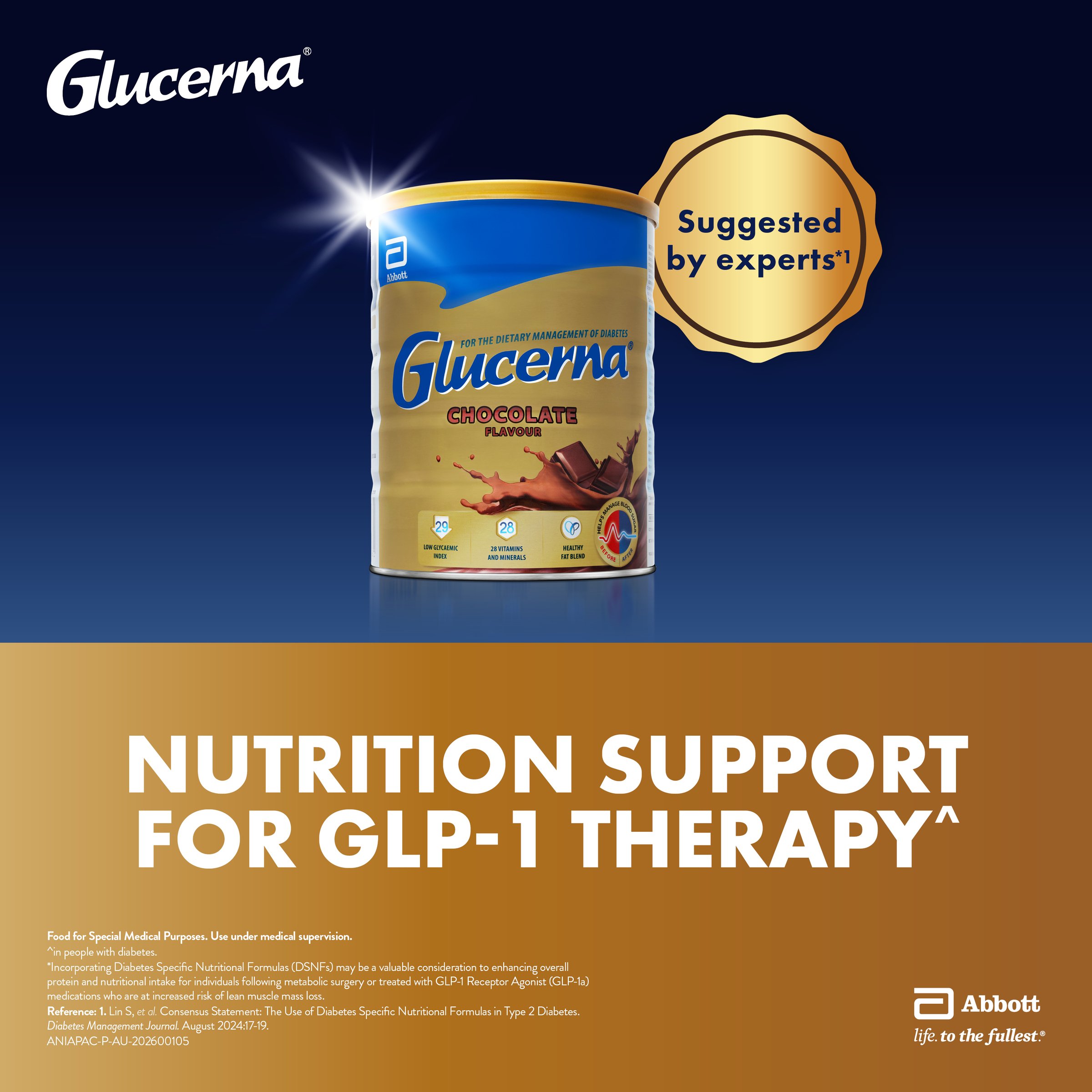 Glucerna Chocolate Flavour 850g - Image 4