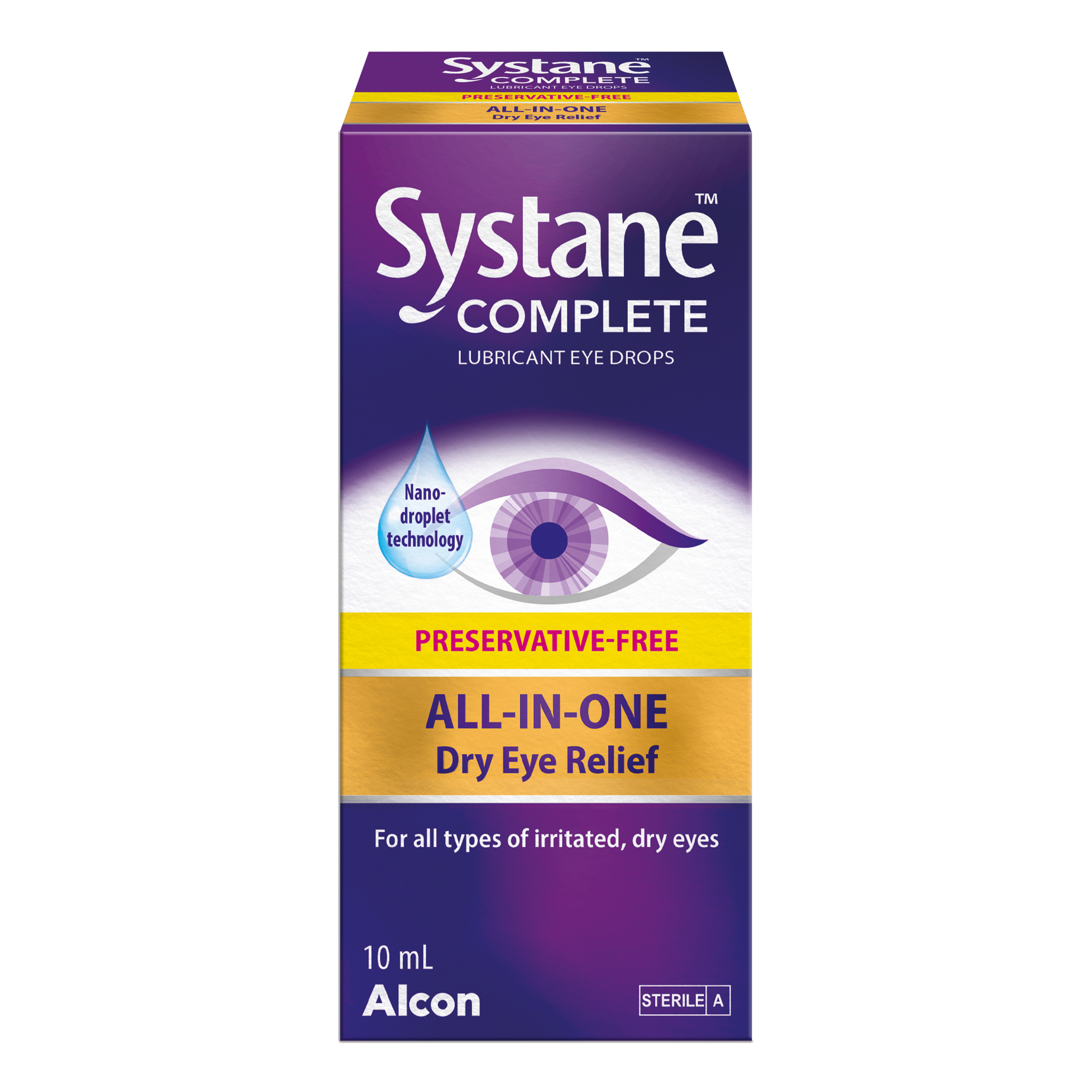 Systane Complete Preservative-Free Lubricant Eye Drops 10ml - Image 1