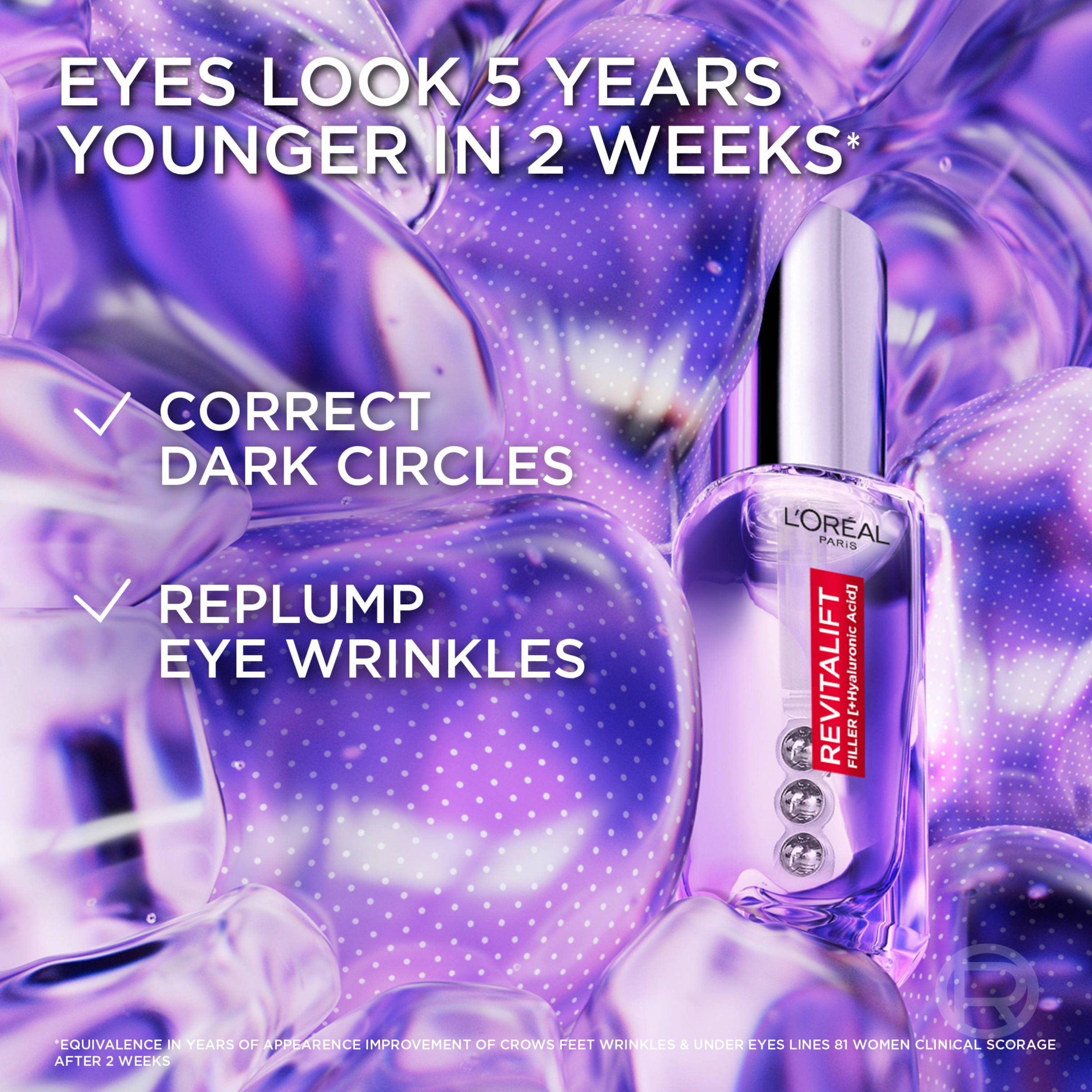 L'Oreal Paris Revitalift Filler Eye Serum 20ml - Image 4
