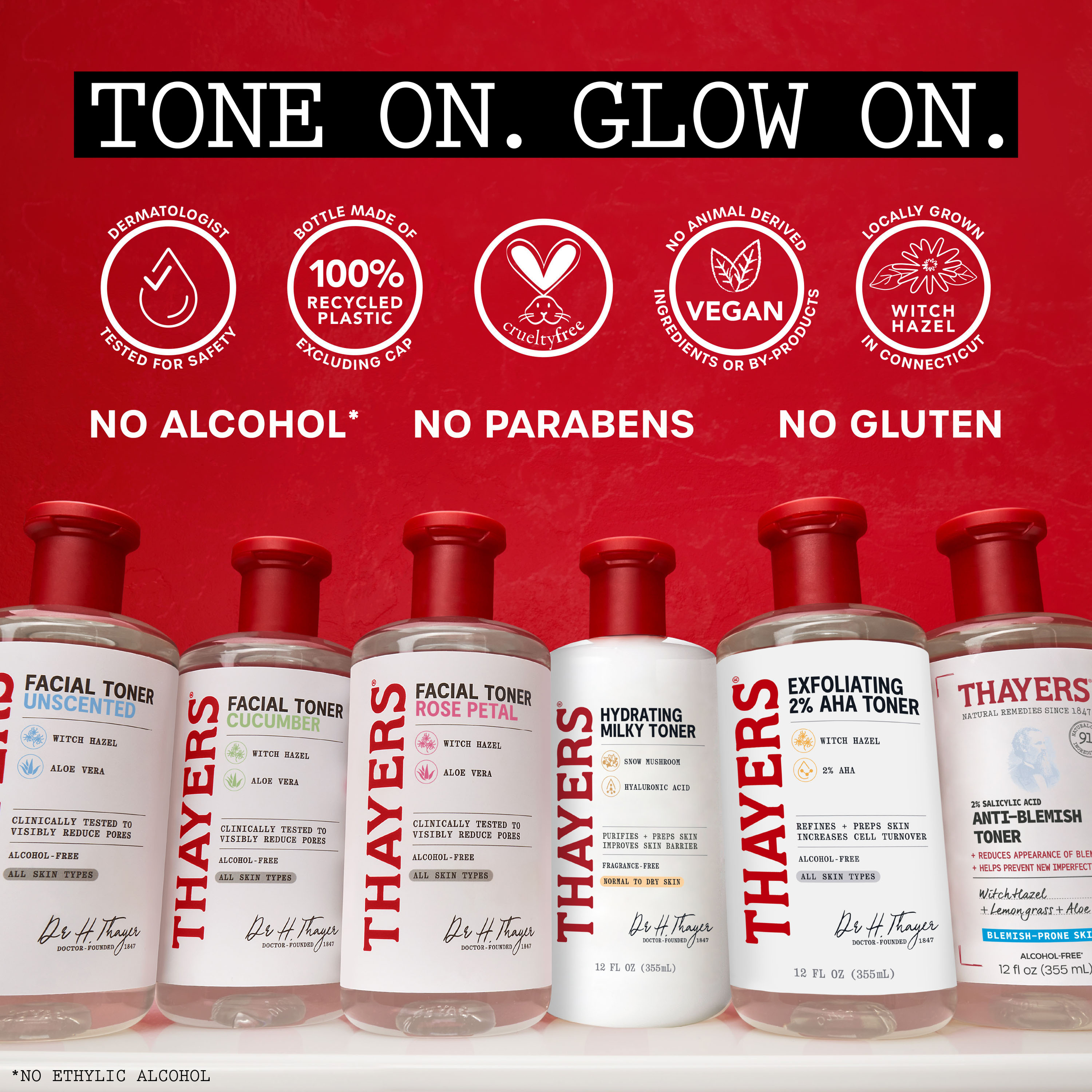 Thayers Rose Petal Alcohol-Free Toner With Witch Hazel Aloe Vera 355ml - Image 8