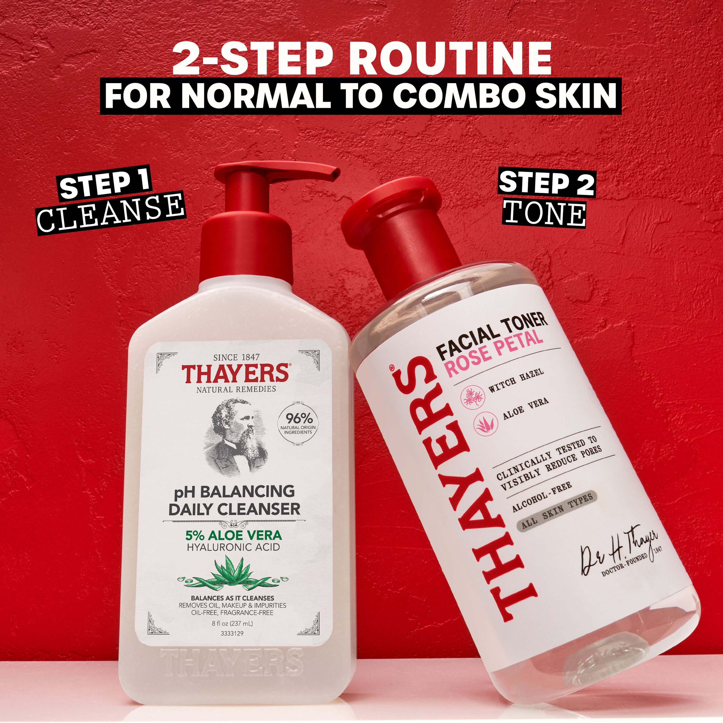 Thayers Rose Petal Alcohol-Free Toner With Witch Hazel Aloe Vera 355ml - Image 7
