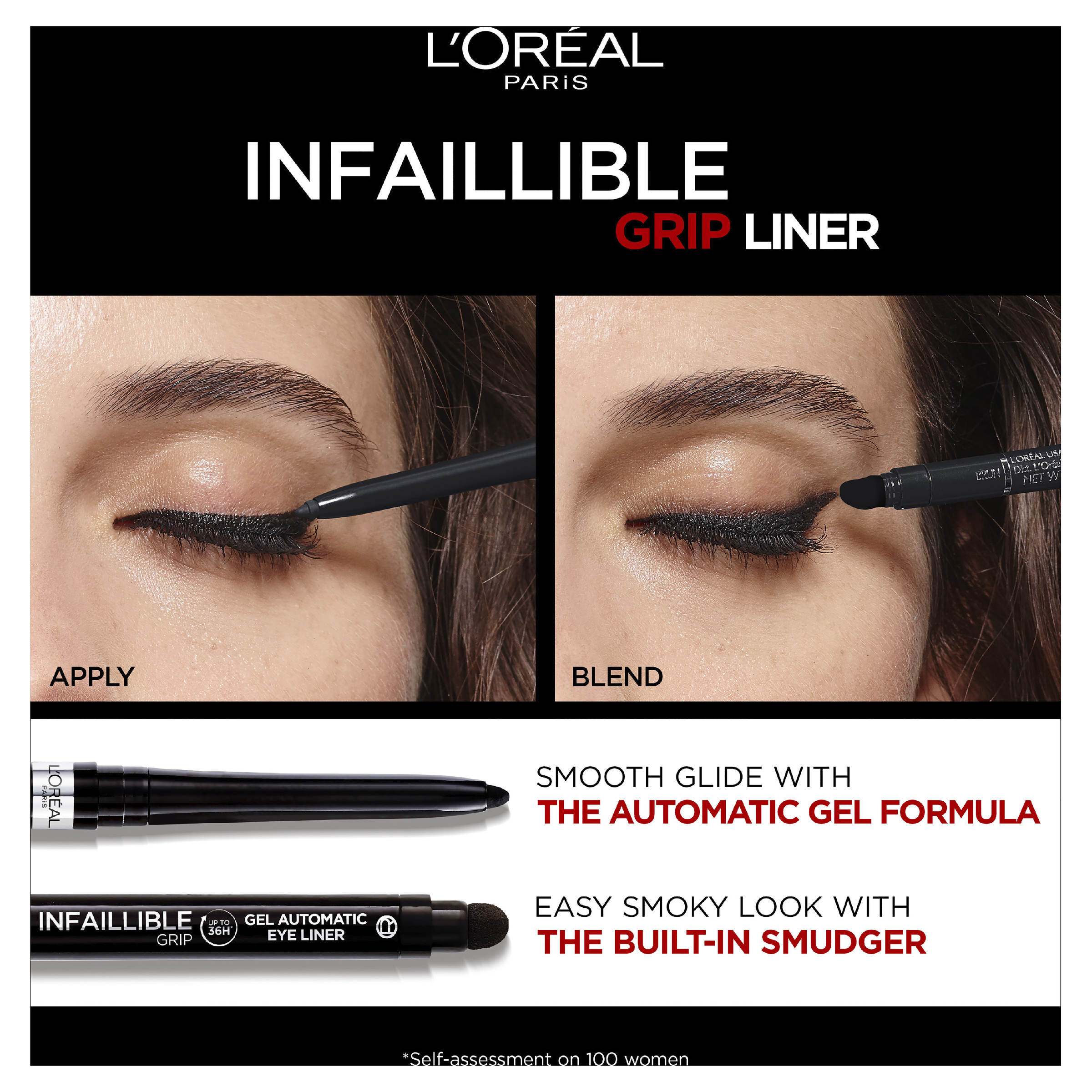 L'Oreal Paris Infallible Grip 36 Hour Gel Liner Taupe Grey  1 each - Image 2