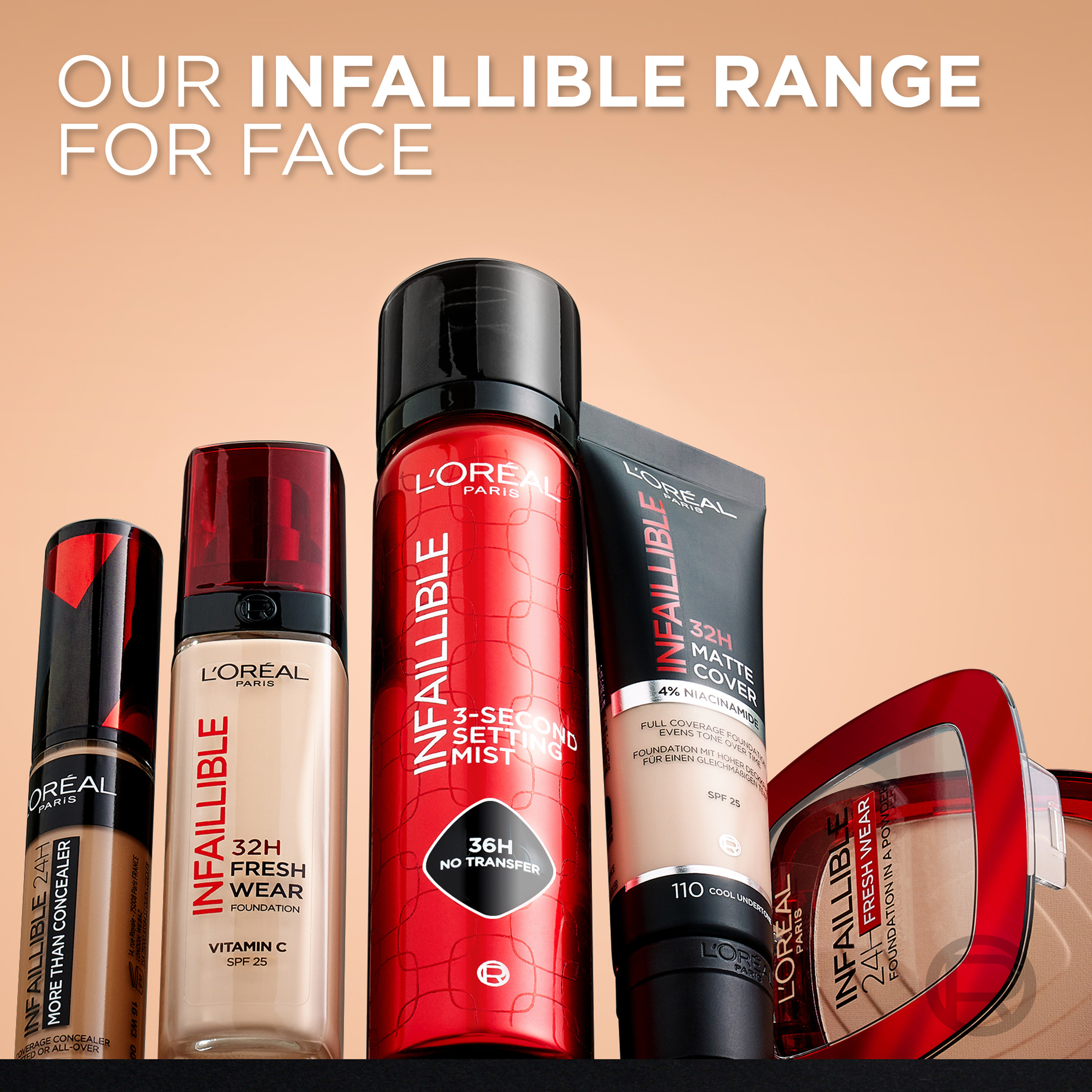 L'Oreal Paris Infallible Freshwear Foundation 330 Hazelnut 1 each - Image 8