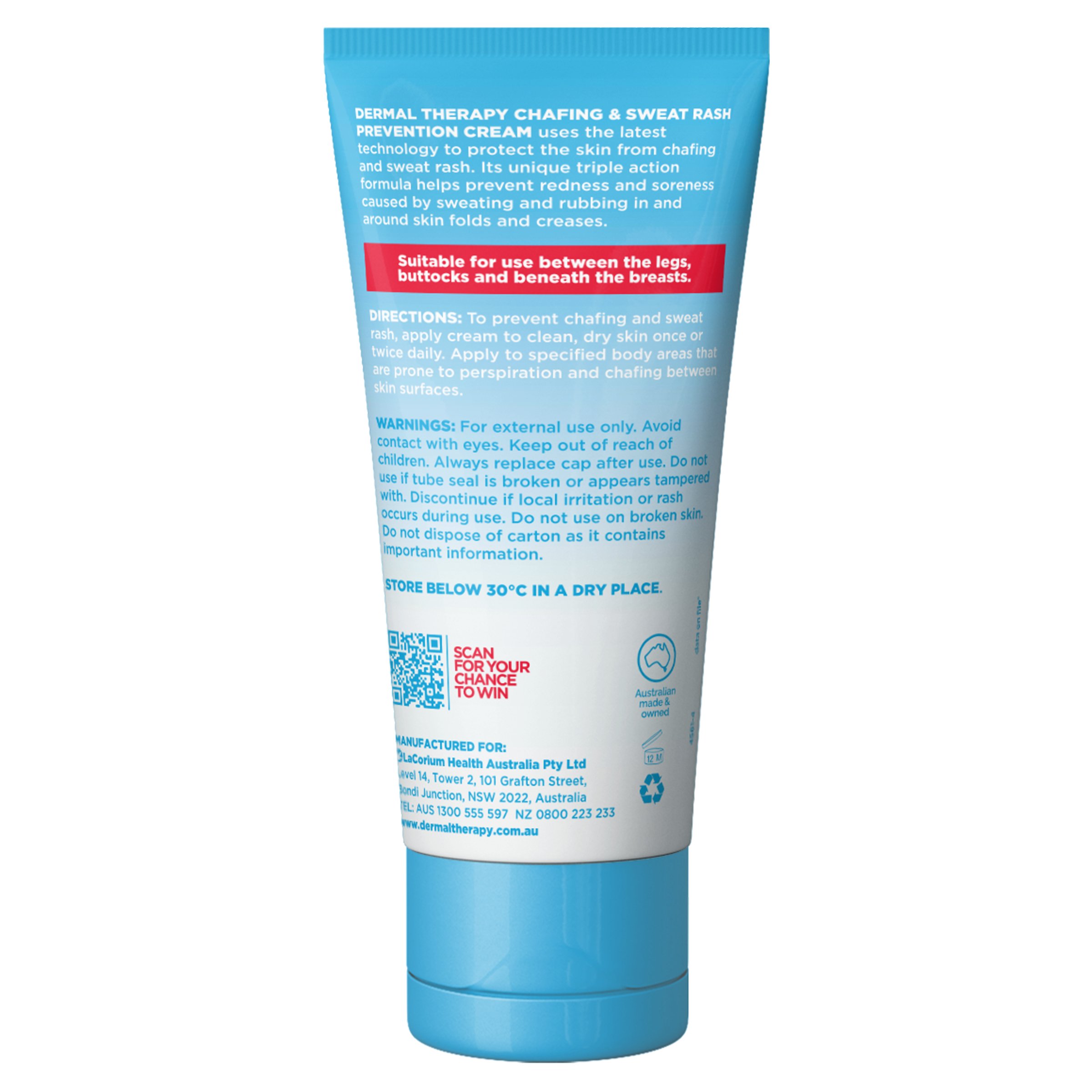 Dermal Therapy Chafing & Sweat Rash Cream 75g - Image 8