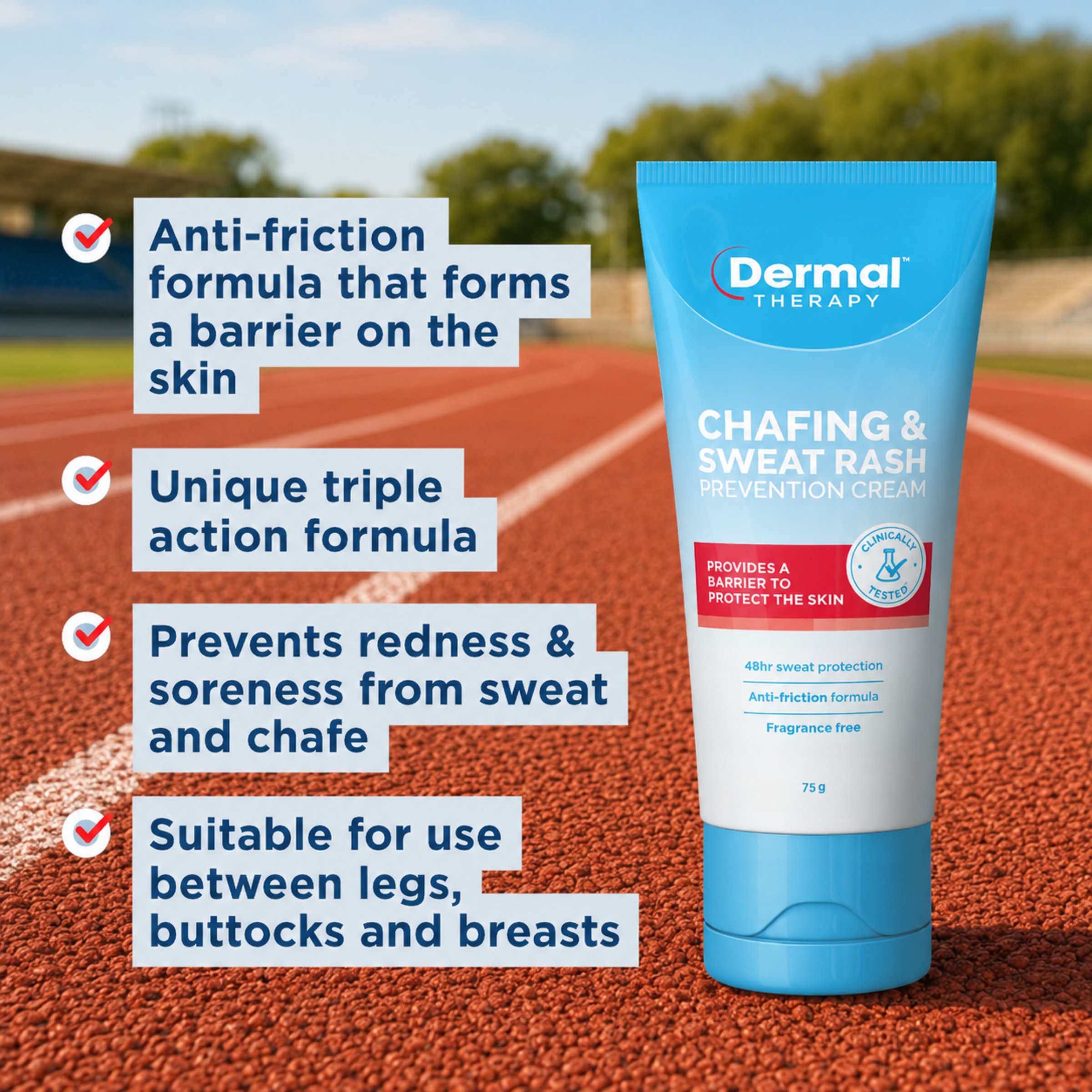 Dermal Therapy Chafing & Sweat Rash Cream 75g - Image 5