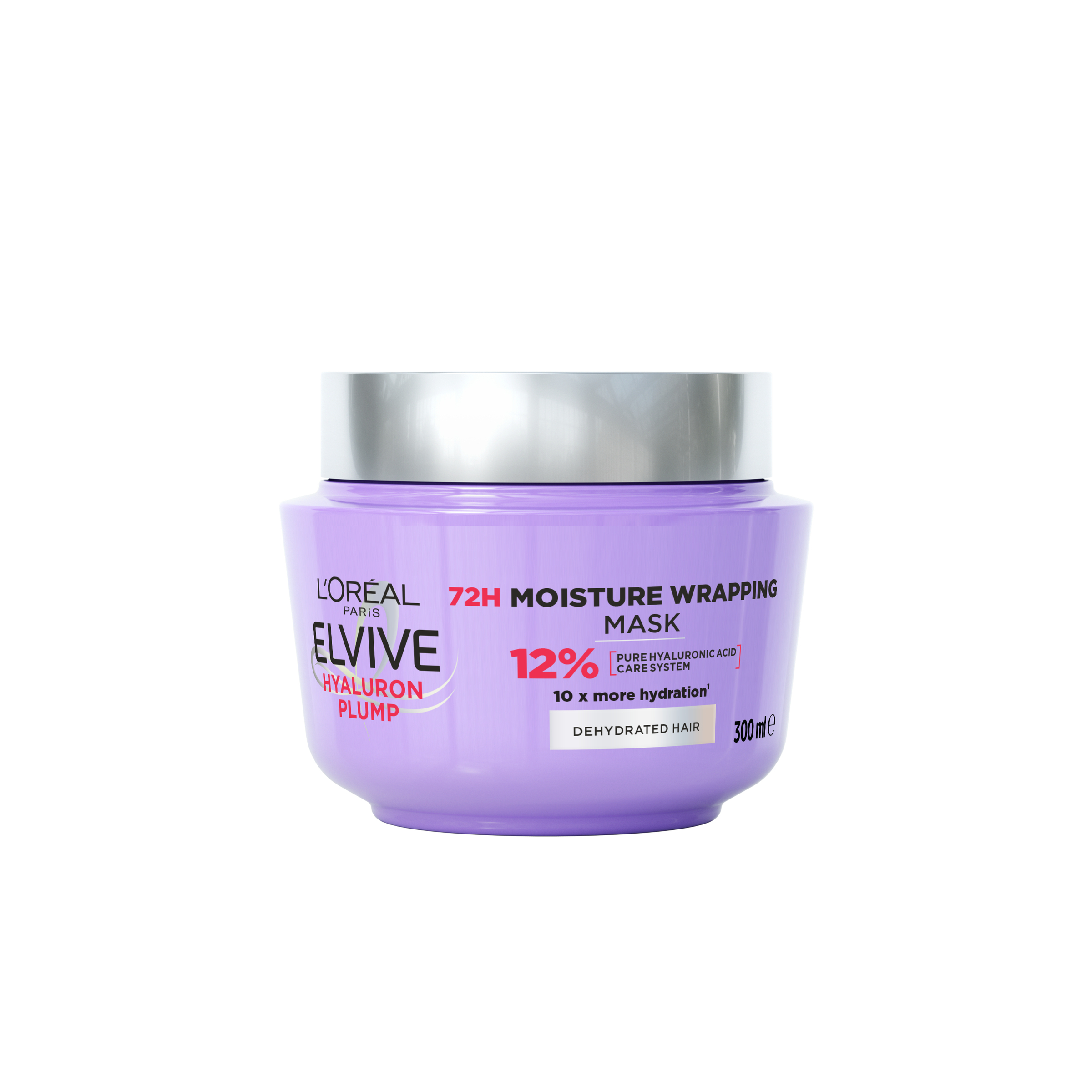 L'Oreal Paris Elvive Hyaluron Plump 72 Hour Moisture Wrapping Mask 300ml - Image 1