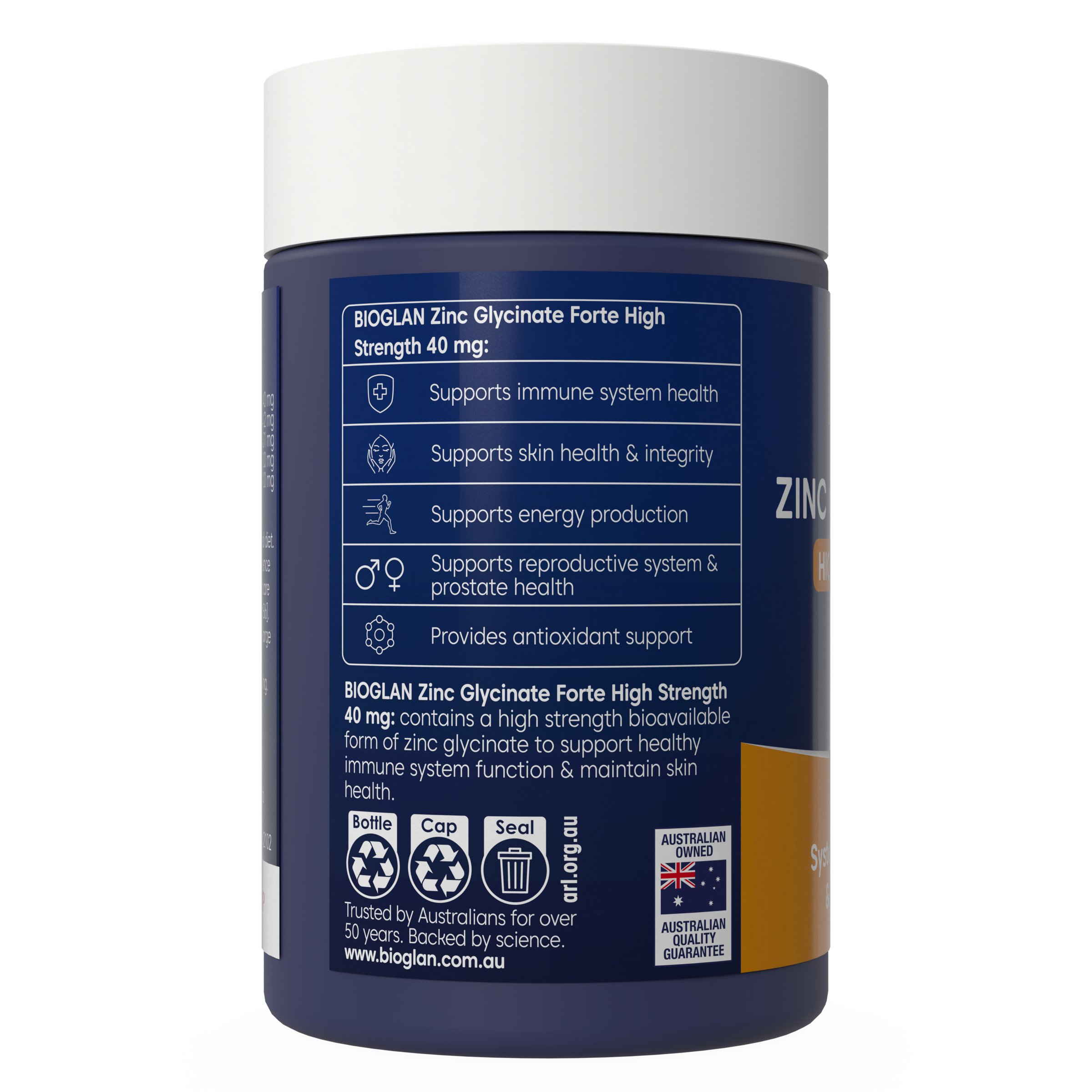 Bioglan Zinc Forte 40mg - 60 tablets - Image 2