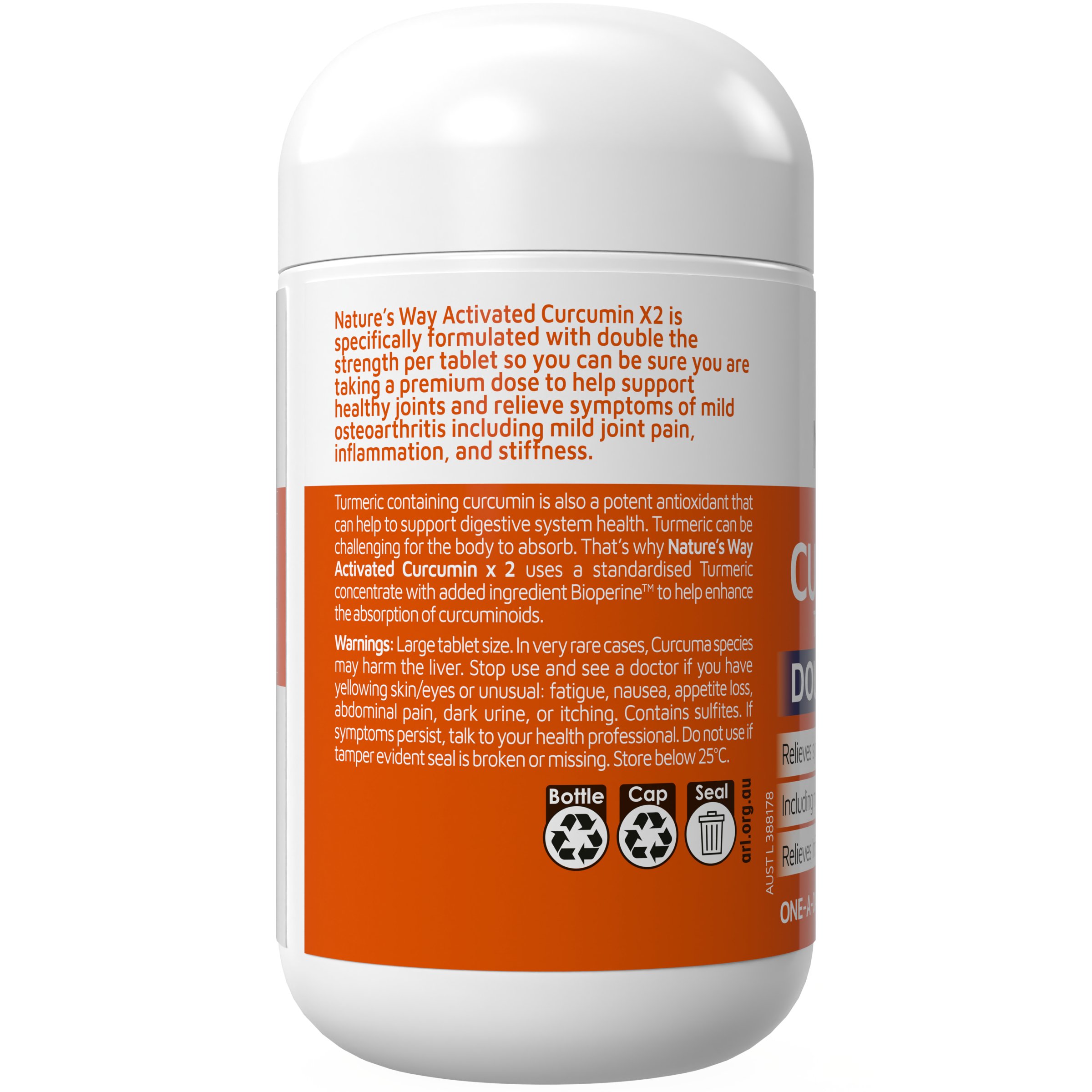 Nature's Way Curcumin Double Strength 30 tablets - Image 2