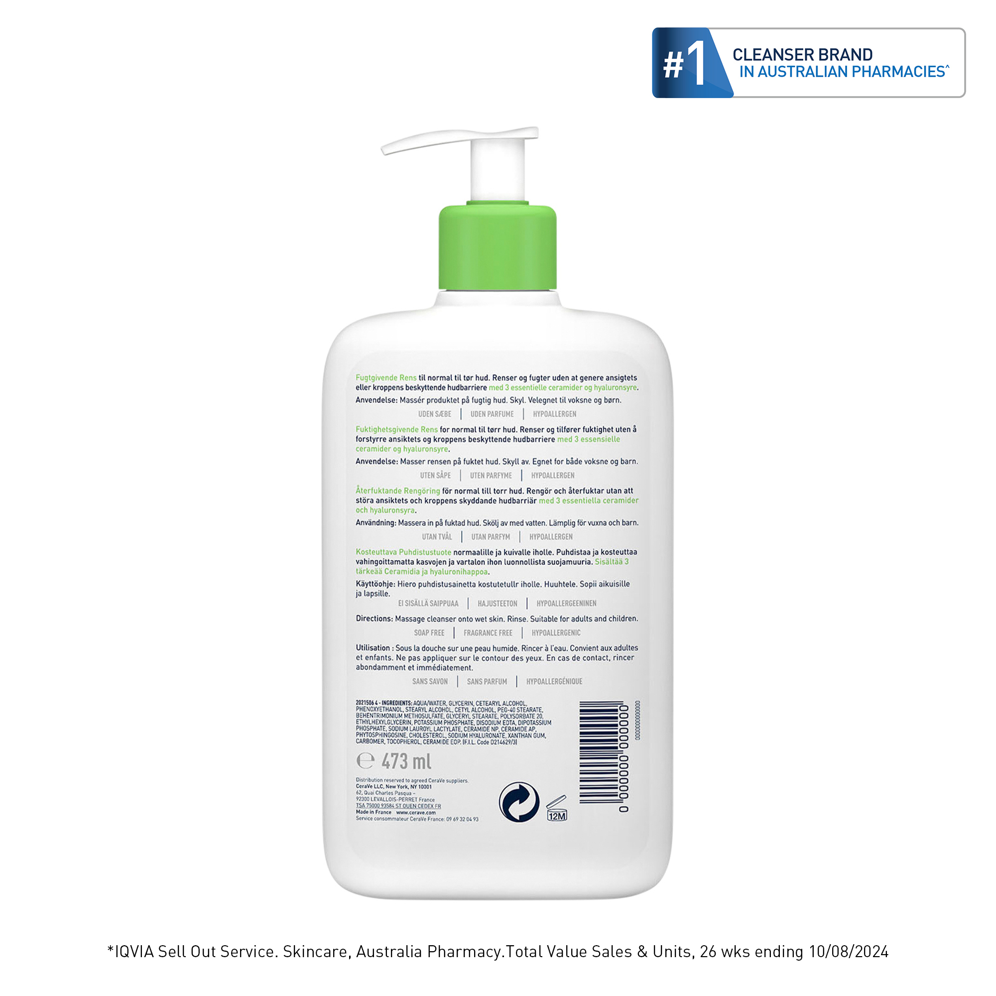CeraVe Hydrating Cleanser 473ml - Image 2