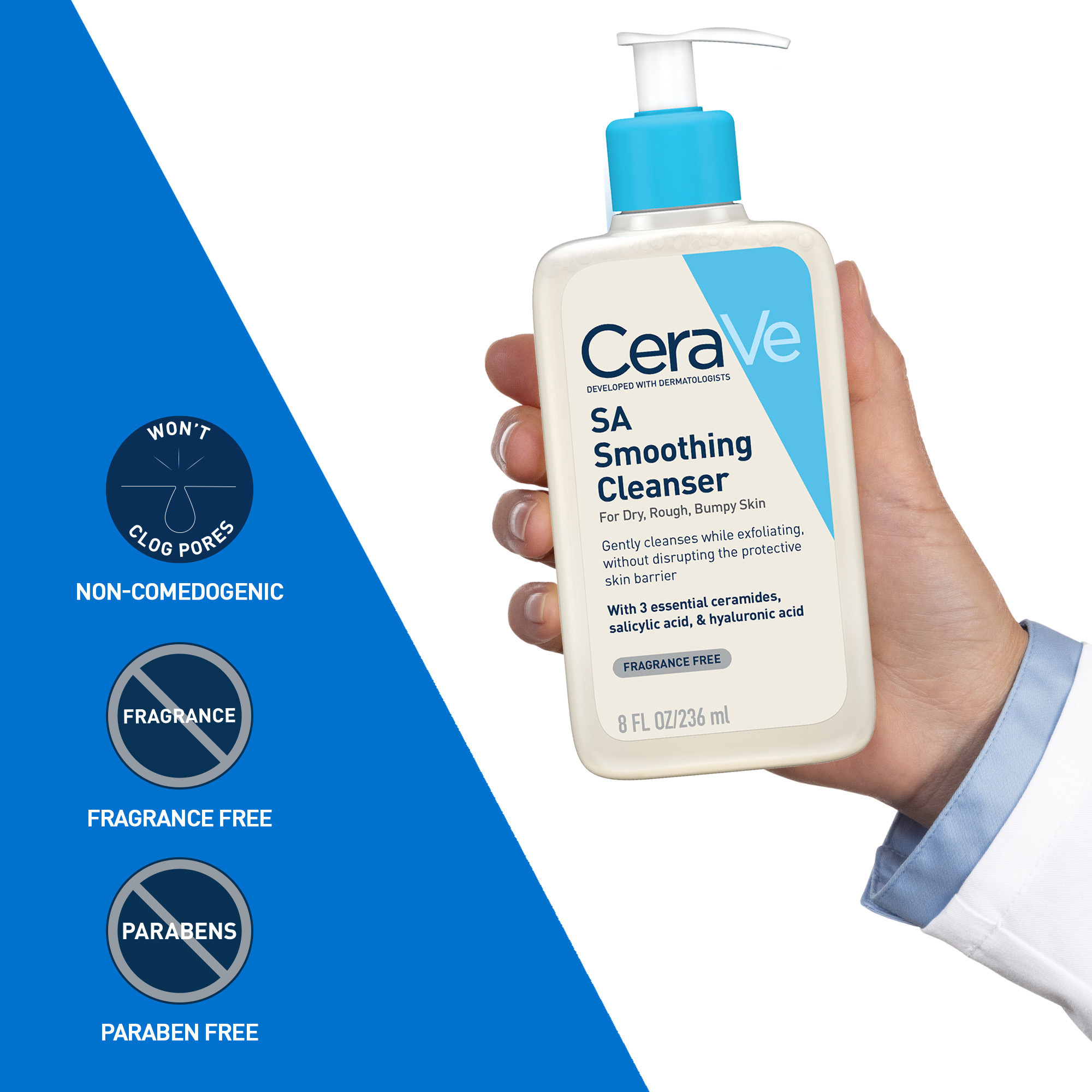 CeraVe SA Smoothing Cleanser 236ml - Image 6