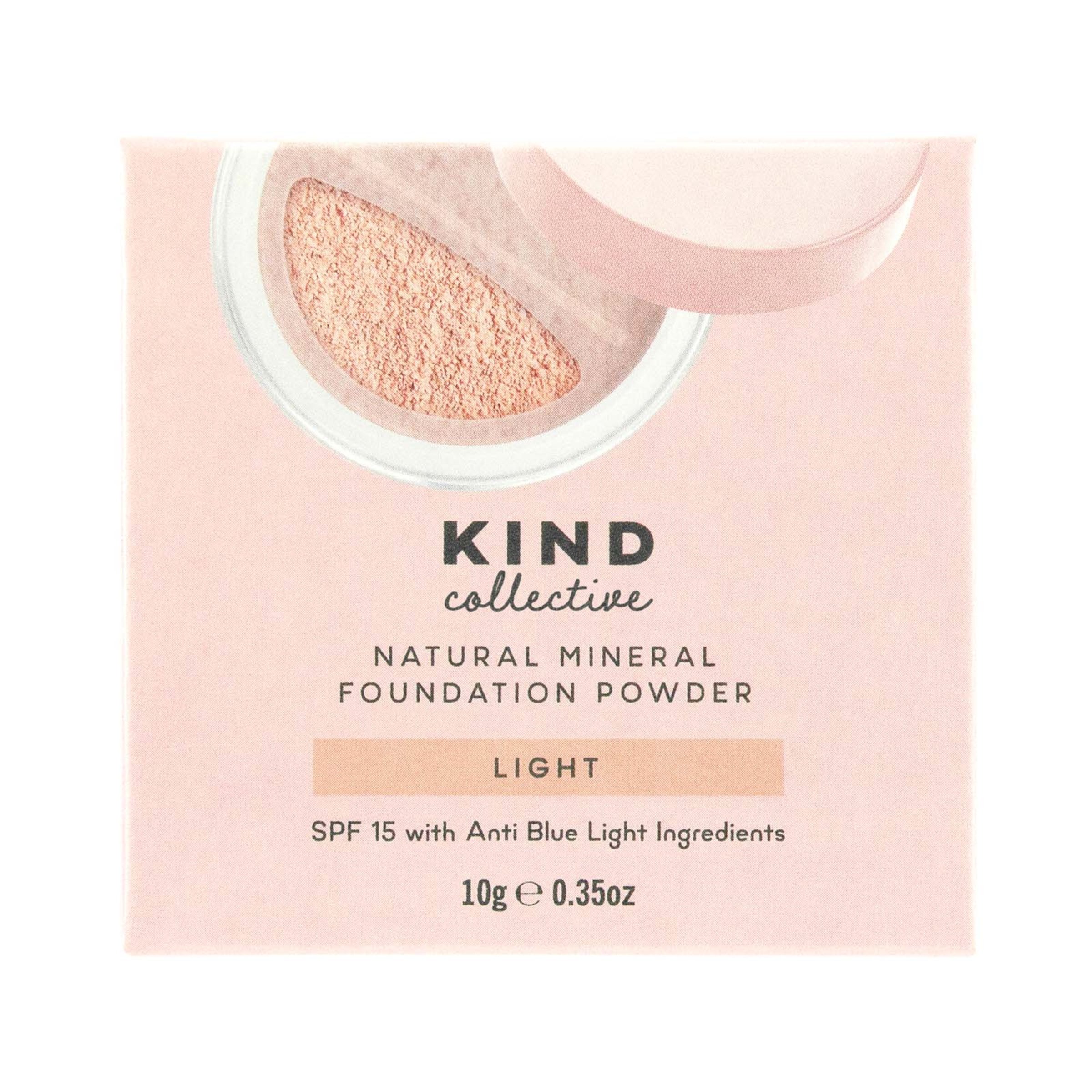 The Kind Collective Natural Mineral Foundation Powder Light 10g