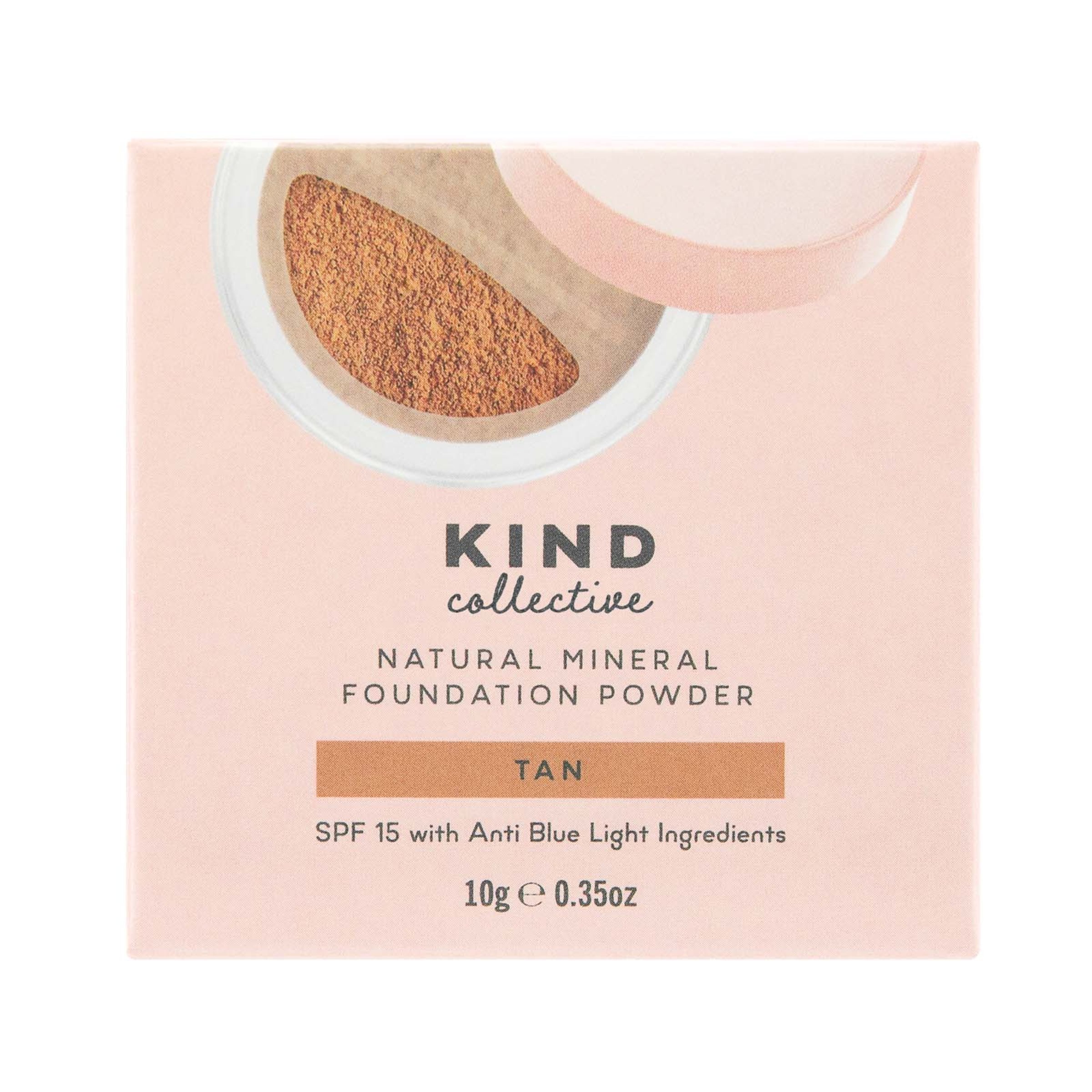 The Kind Collective Natural Mineral Foundation Powder Tan 10g