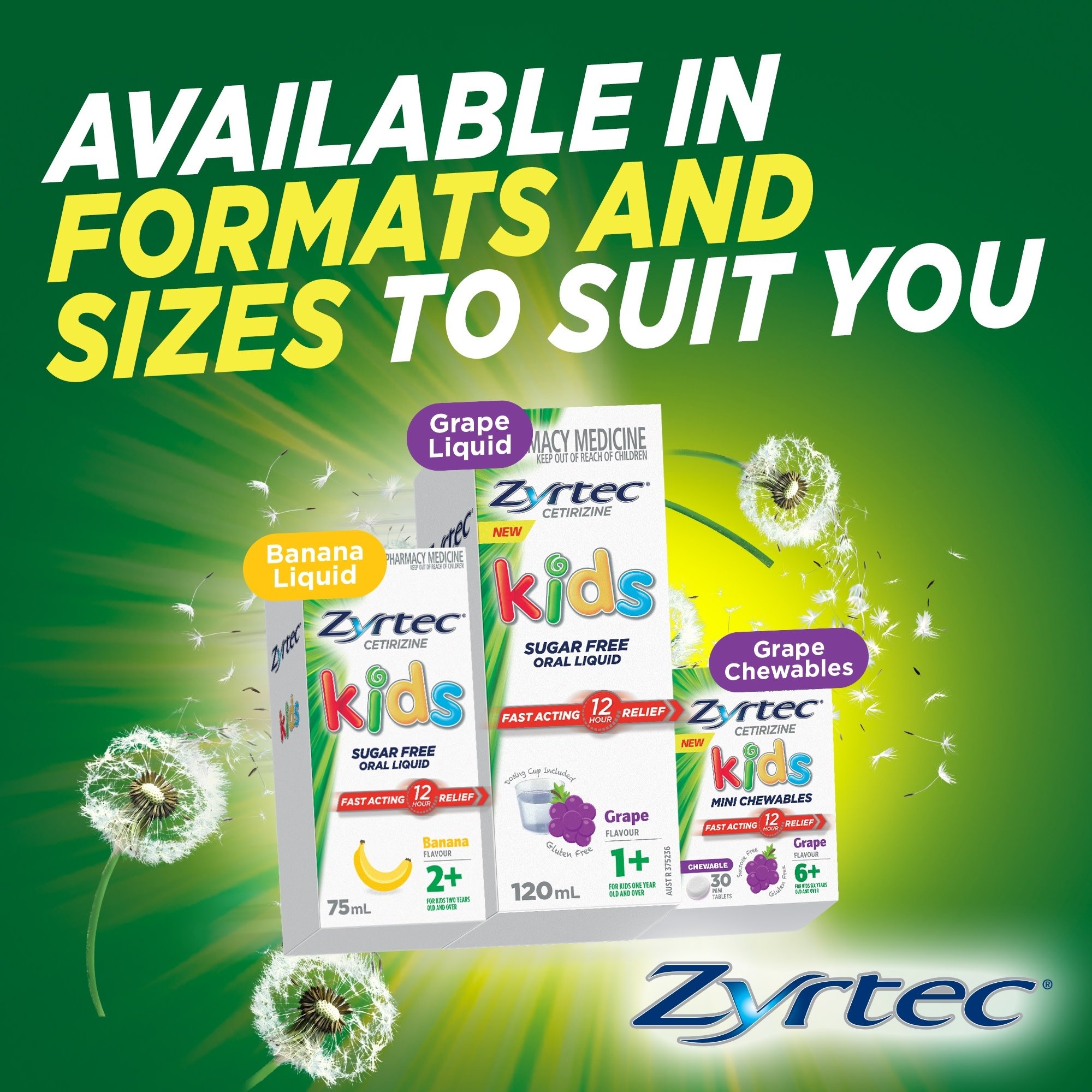 Zyrtec Kids Chewable Grape 5mg - 30 tablets - Image 6