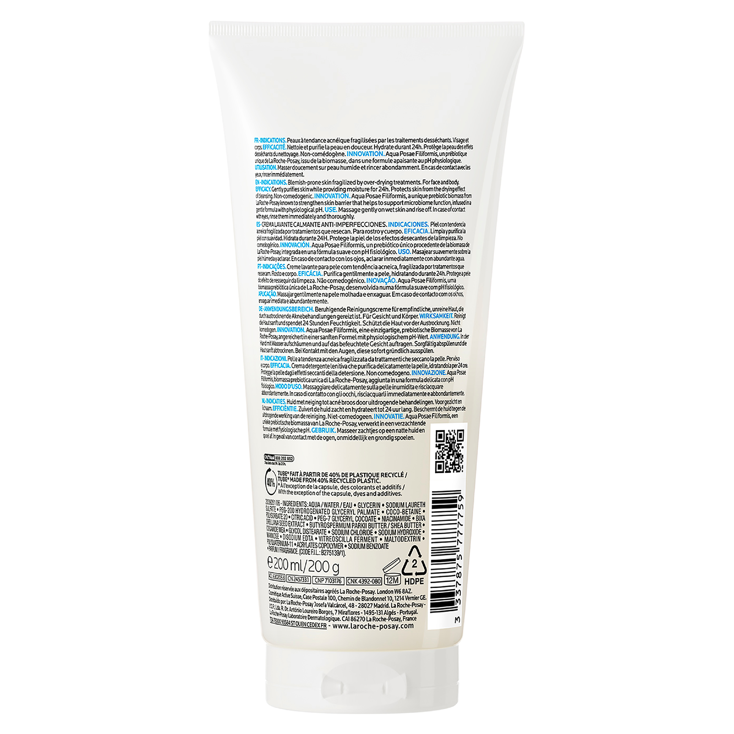 La Roche-Posay Effaclar H Iso-Biome Cleanser 200ml - Image 4