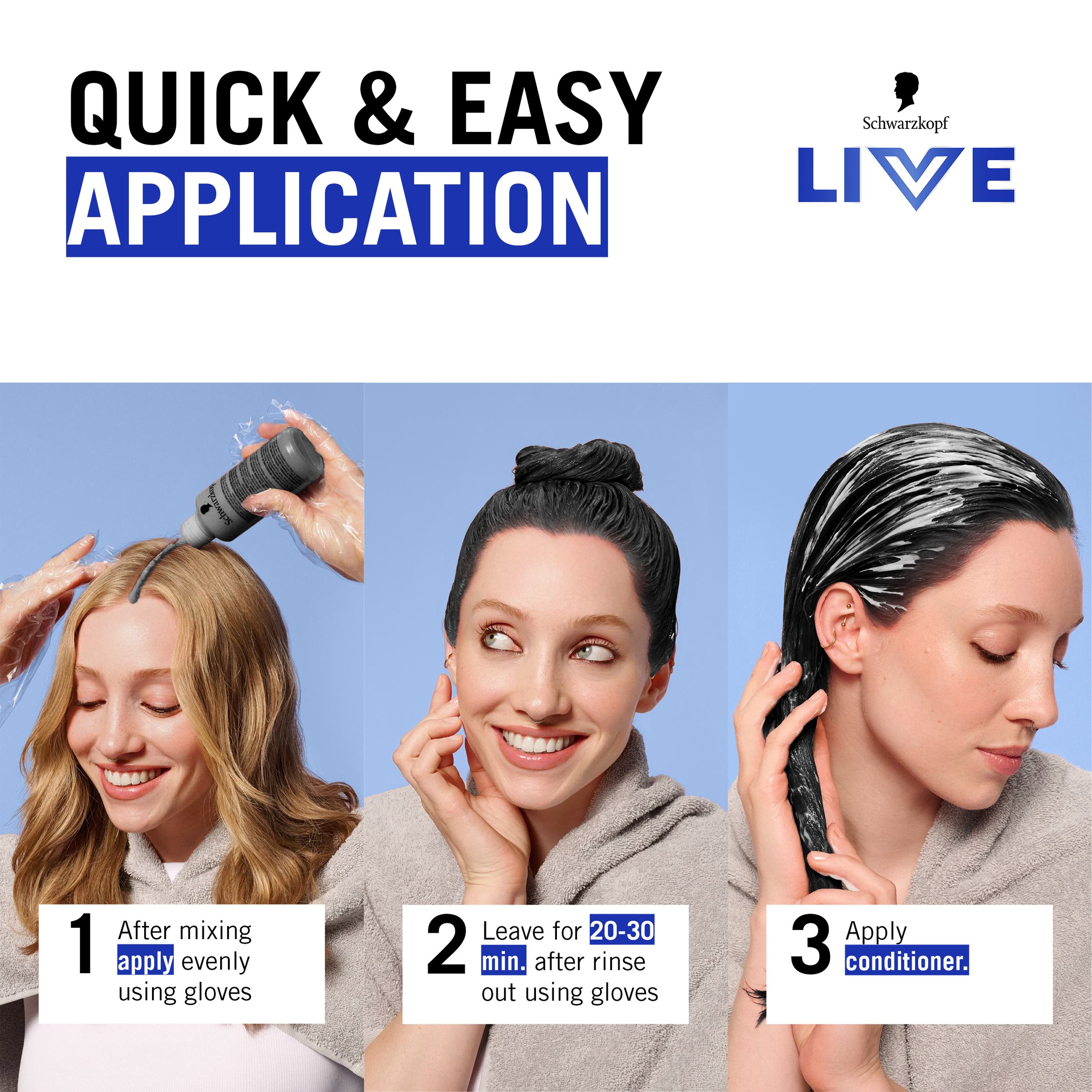 Schwarzkopf Live Colour Permanent 1.0 Black 200g - Image 9