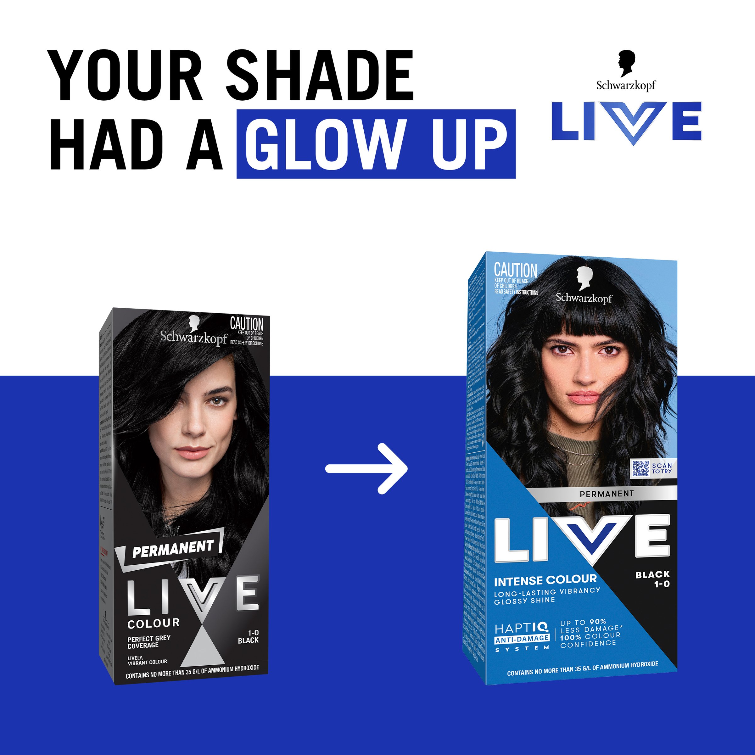 Schwarzkopf Live Colour Permanent 1.0 Black 200g - Image 8