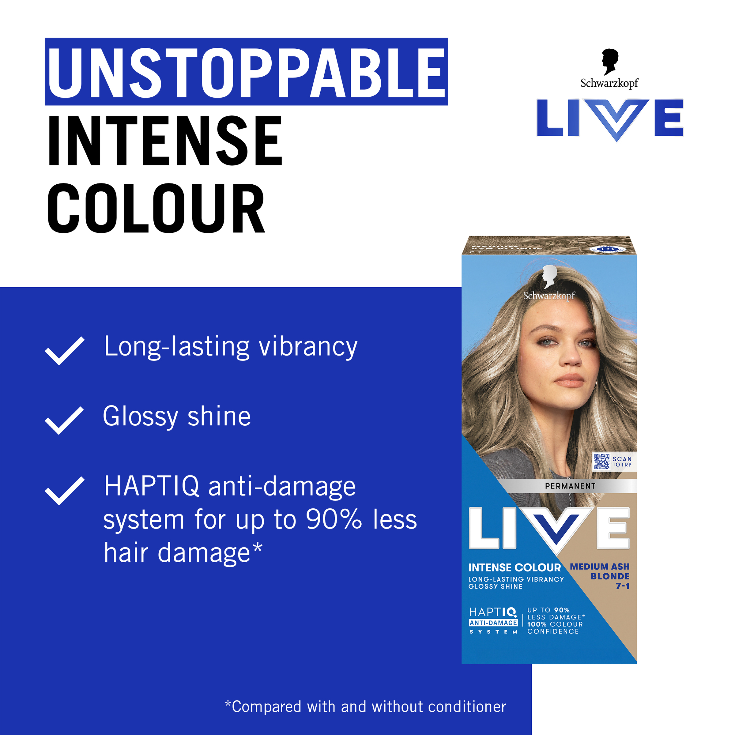 Schwarzkopf Live Colour Perm 7.1 Medium Ash Blonde 200g - Image 11