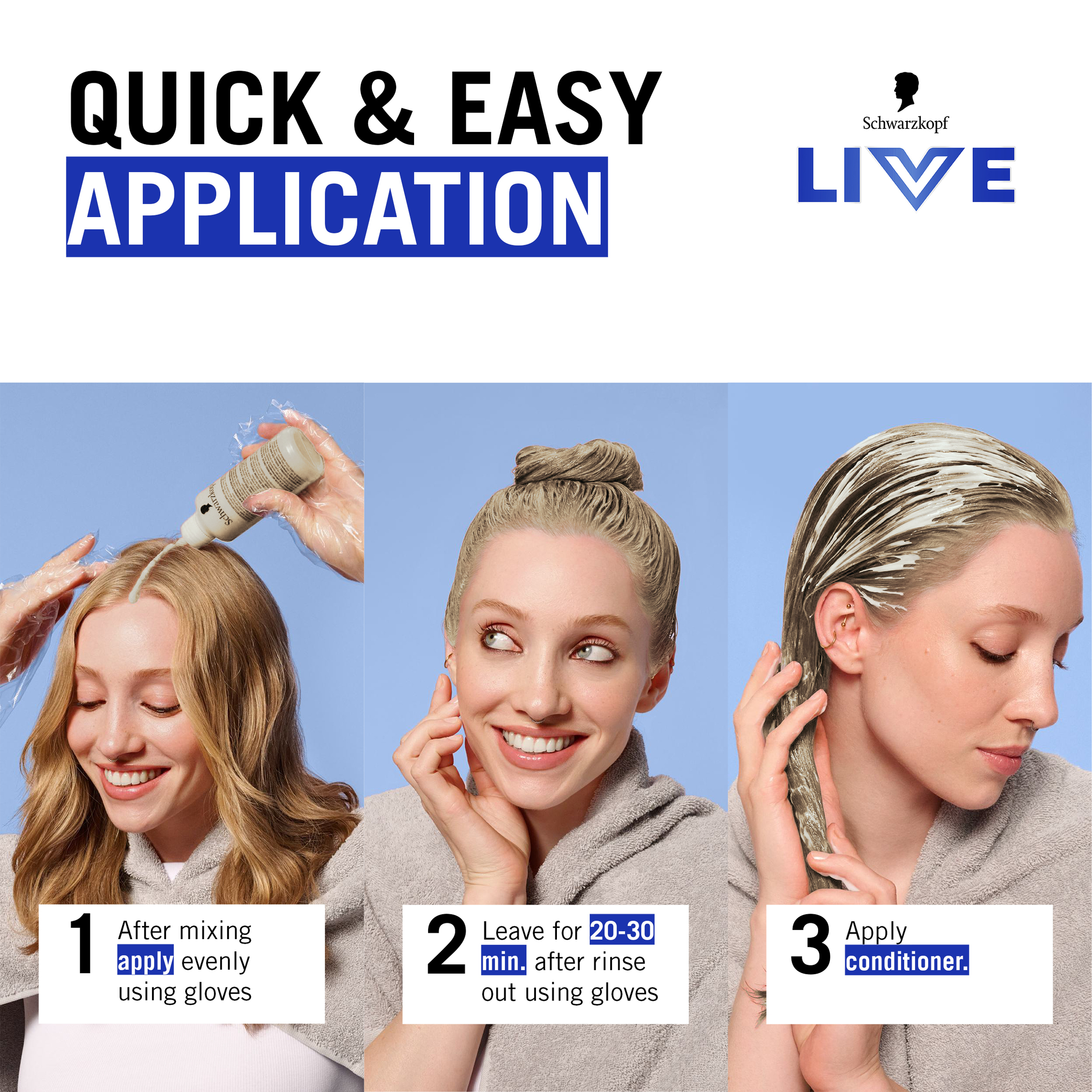 Schwarzkopf Live Colour Perm 7.1 Medium Ash Blonde 200g - Image 13
