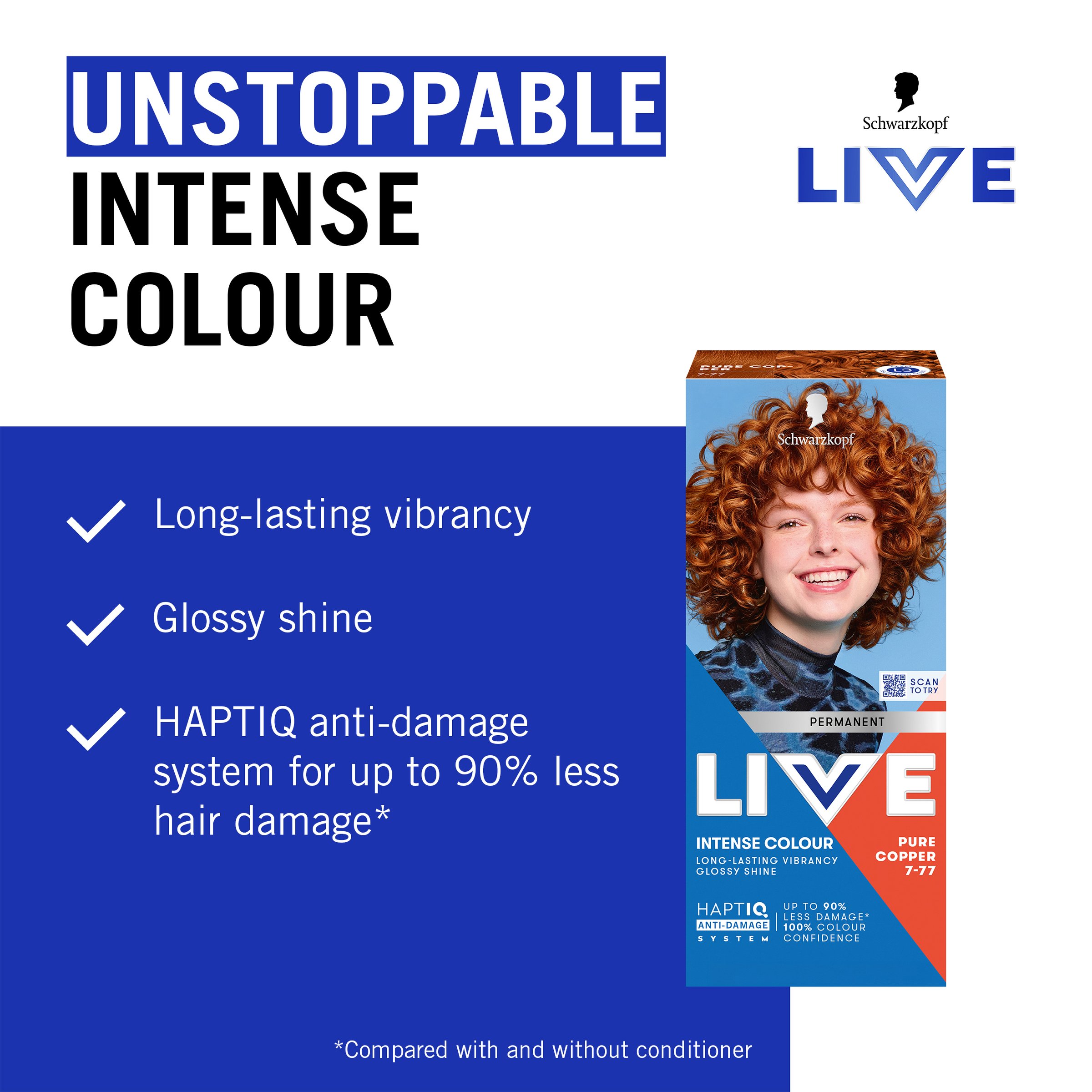 Schwarzkopf Live Colour Perm 7.77 Pure Copper 200g - Image 8