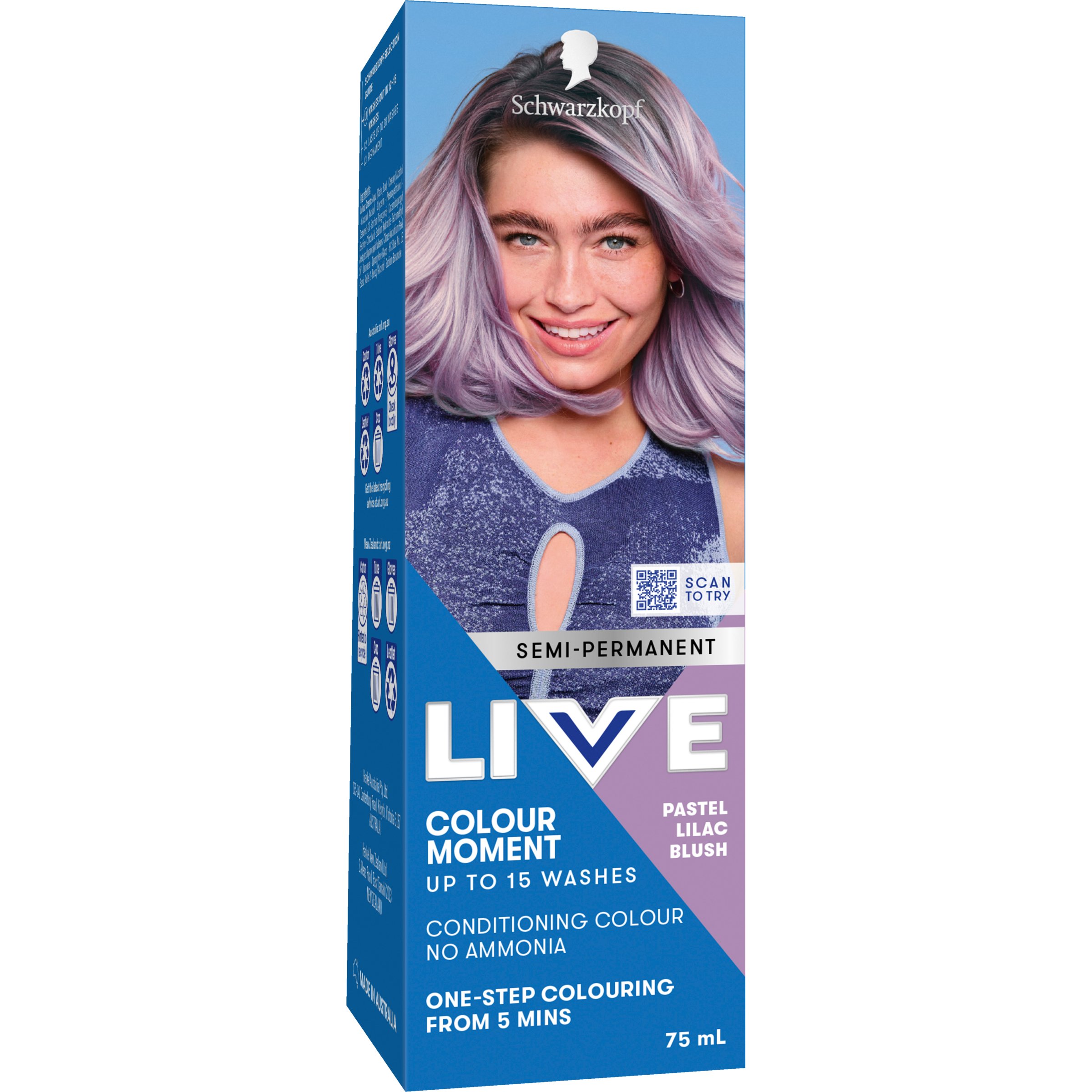 Schwarzkopf Live Colour Pastels Lilac Blush 75ml - Image 14
